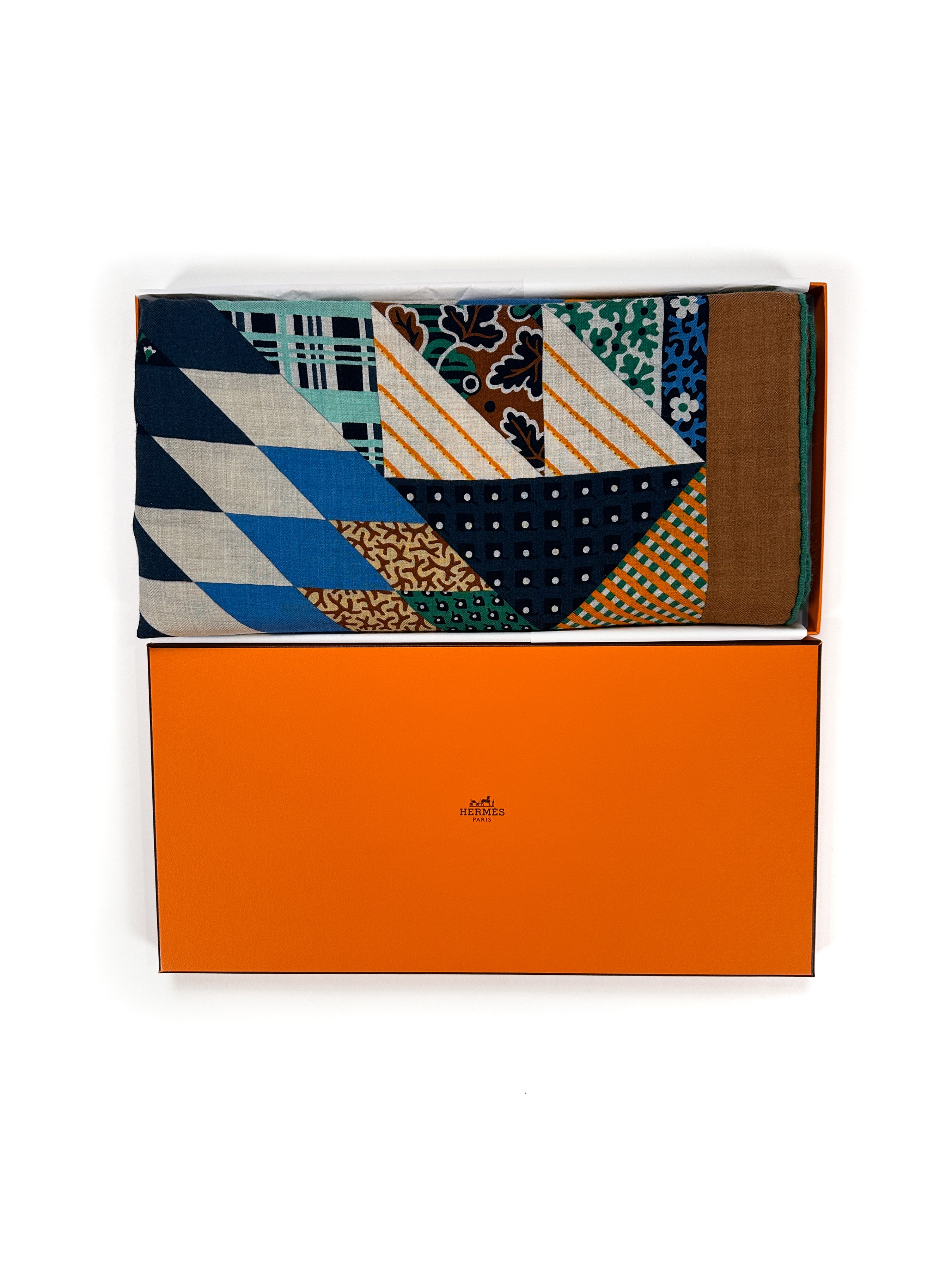 Hermès American Quilts Cashmere Silk 140