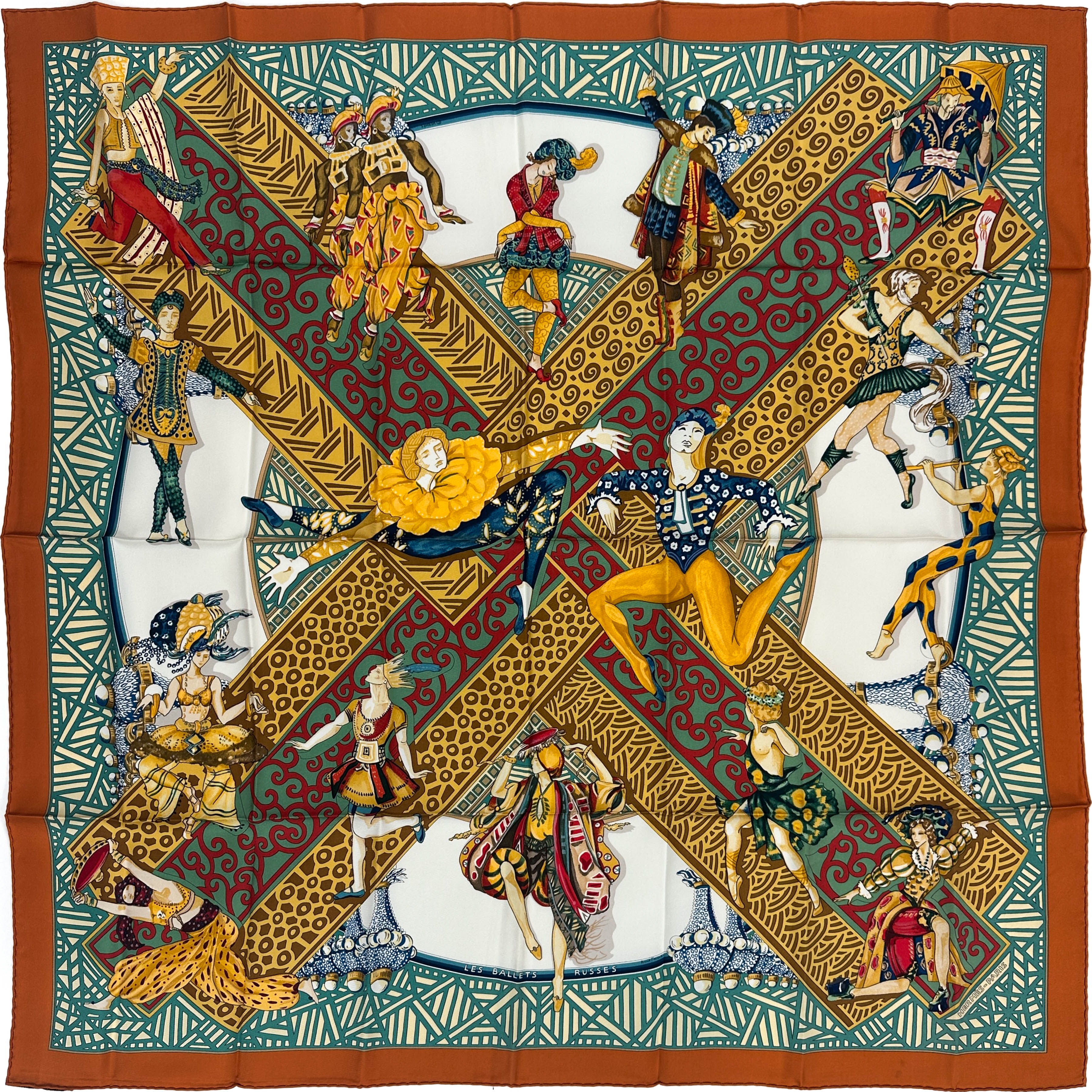 【希少・美品】 HERMES BALLETS RUSSES プレート 6枚揃い Hermès Les Ballets Russes 90