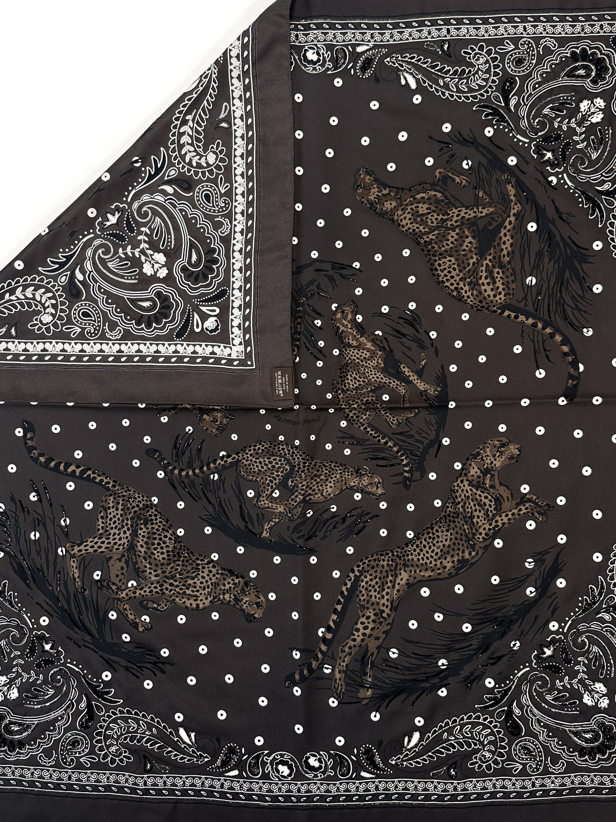 Hermès Guépards Beaded Exceptional 90