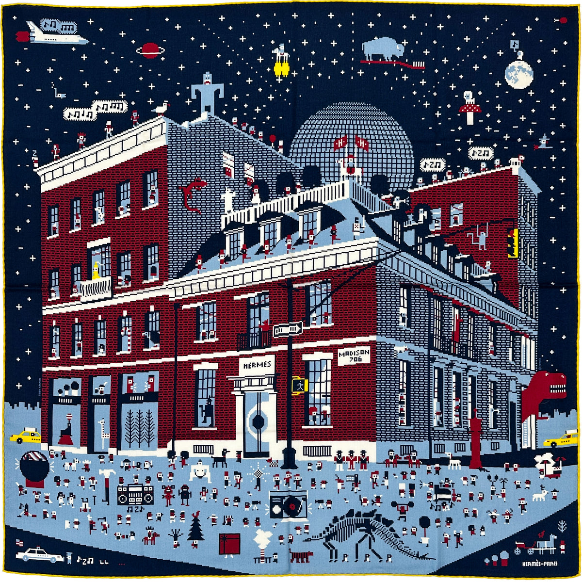 Hermès Madison Party Cashmere Silk 100
