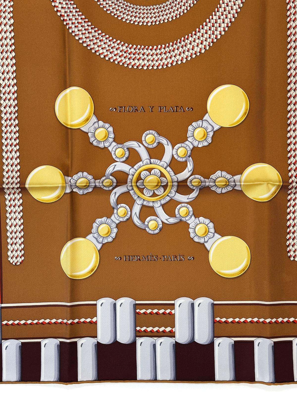 Hermès Flora y Plata 90