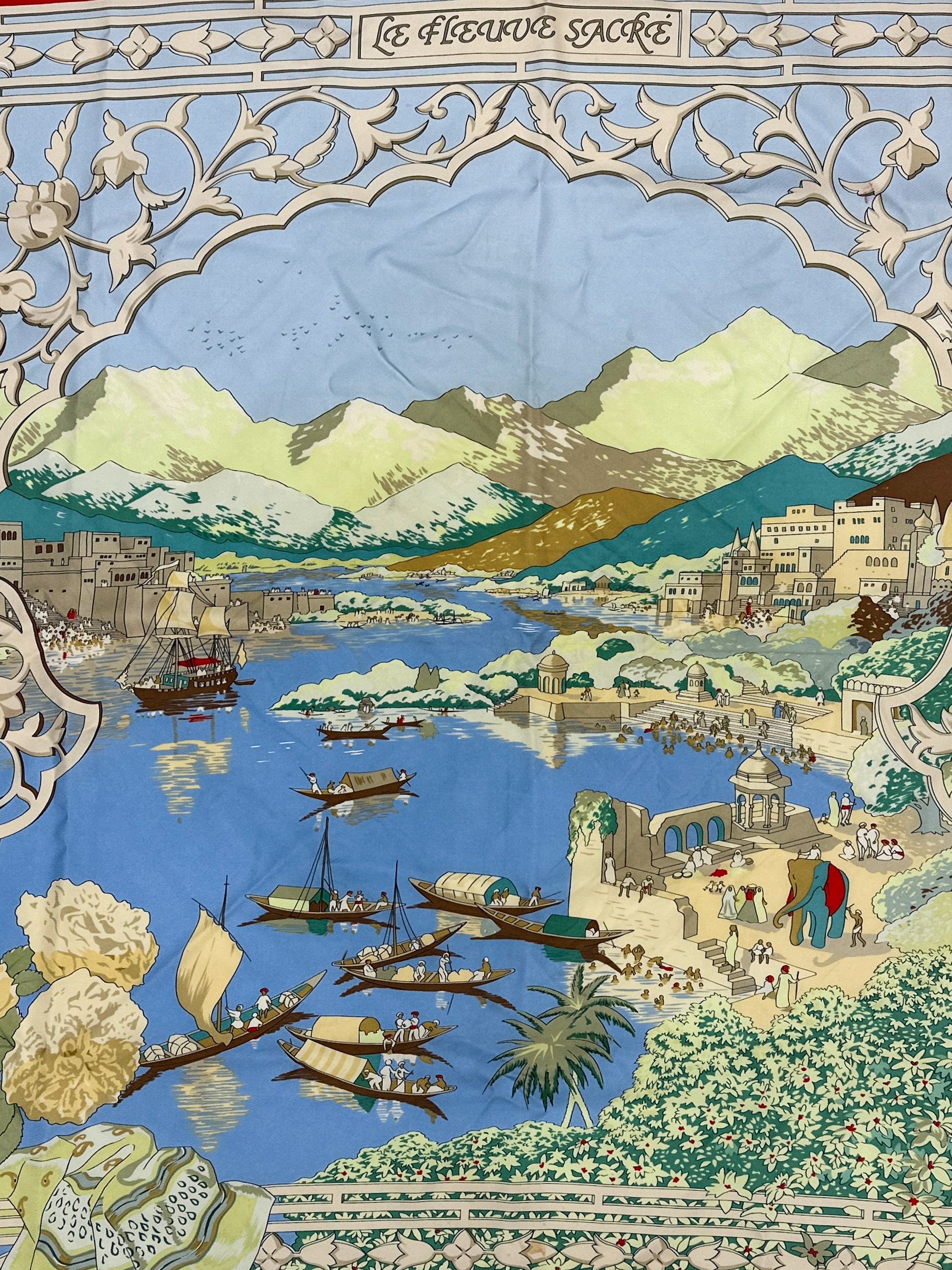 Hermès Le Fleuve Sacré 90