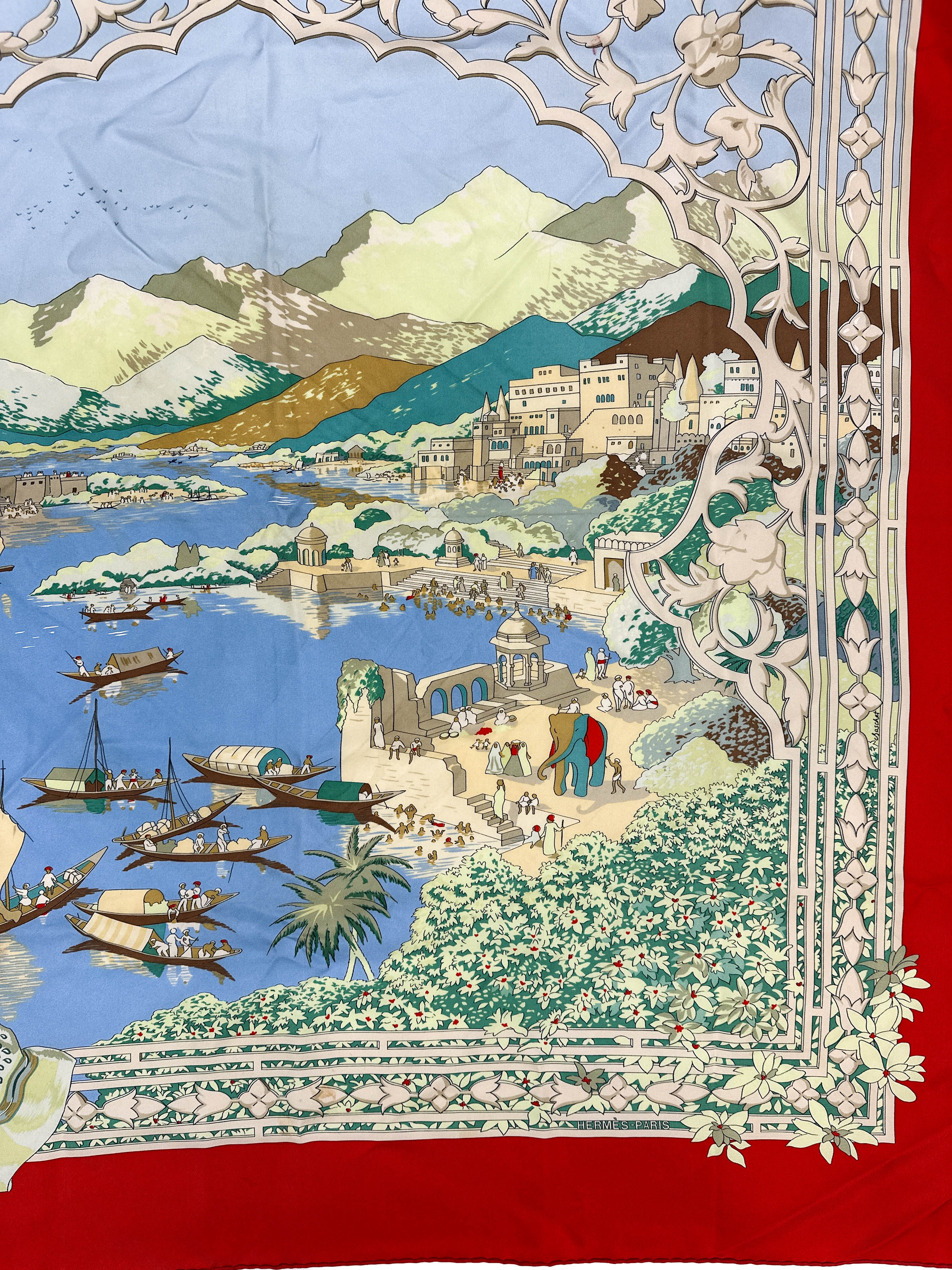 Hermès Le Fleuve Sacré 90