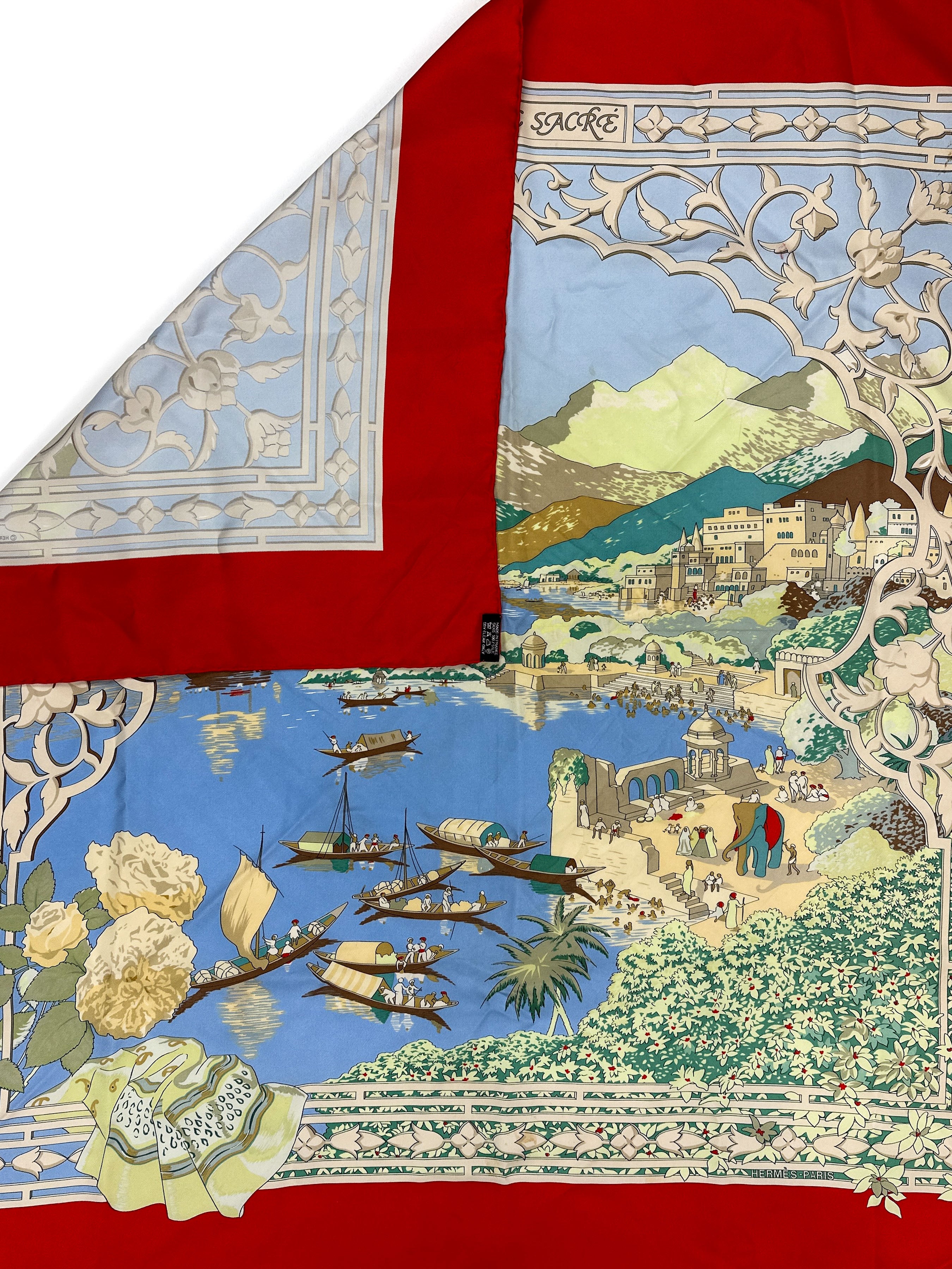 Hermès Le Fleuve Sacré 90