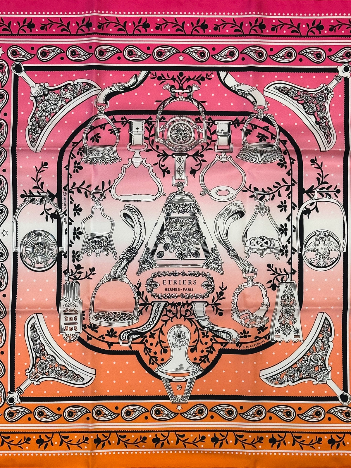 Hermès Etriers Remix Bandana 55