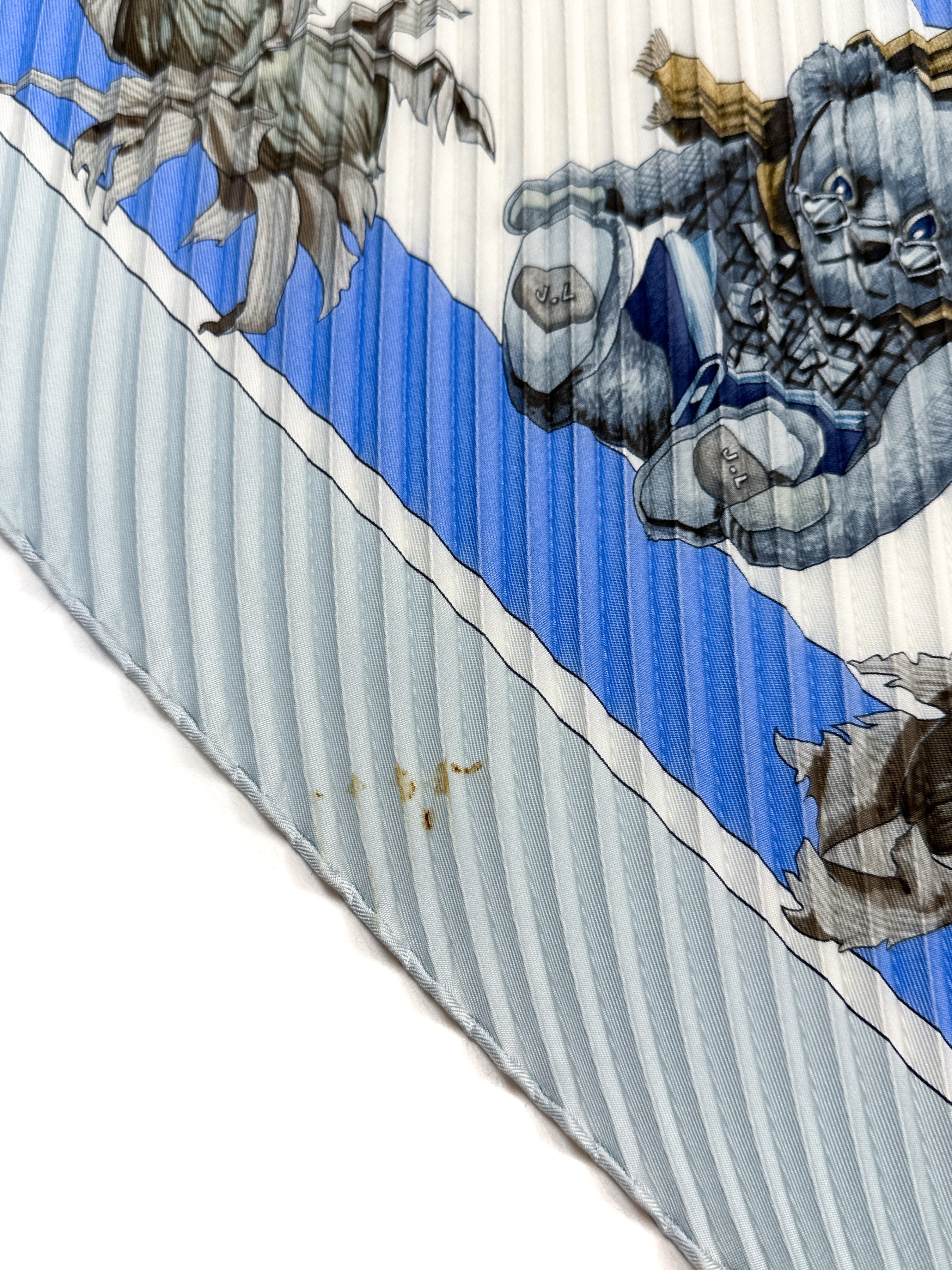 Hermès Confidents des Cœurs Plissé 90