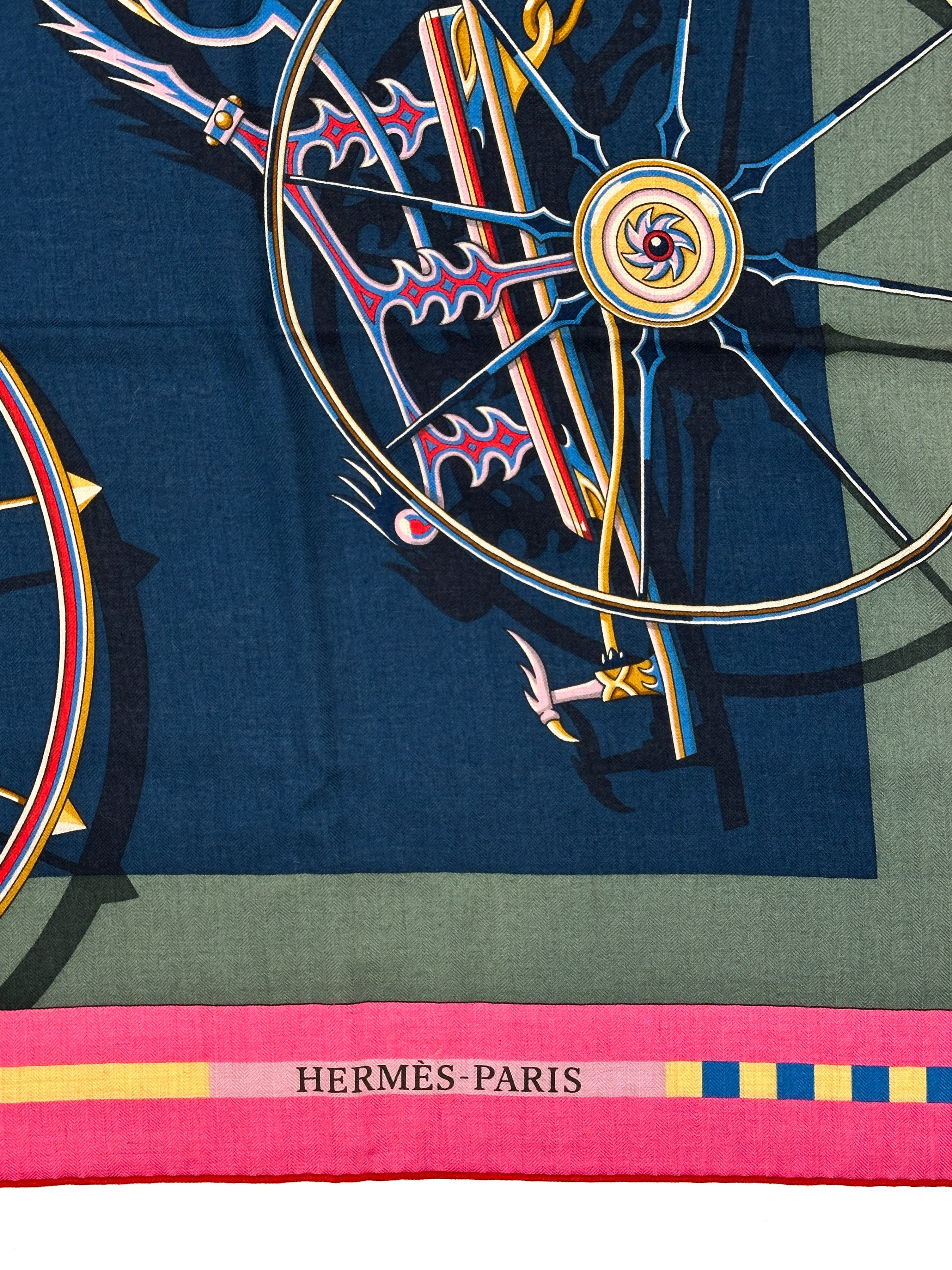 Hermès Voitures en Equilibre Cashmere Silk 140