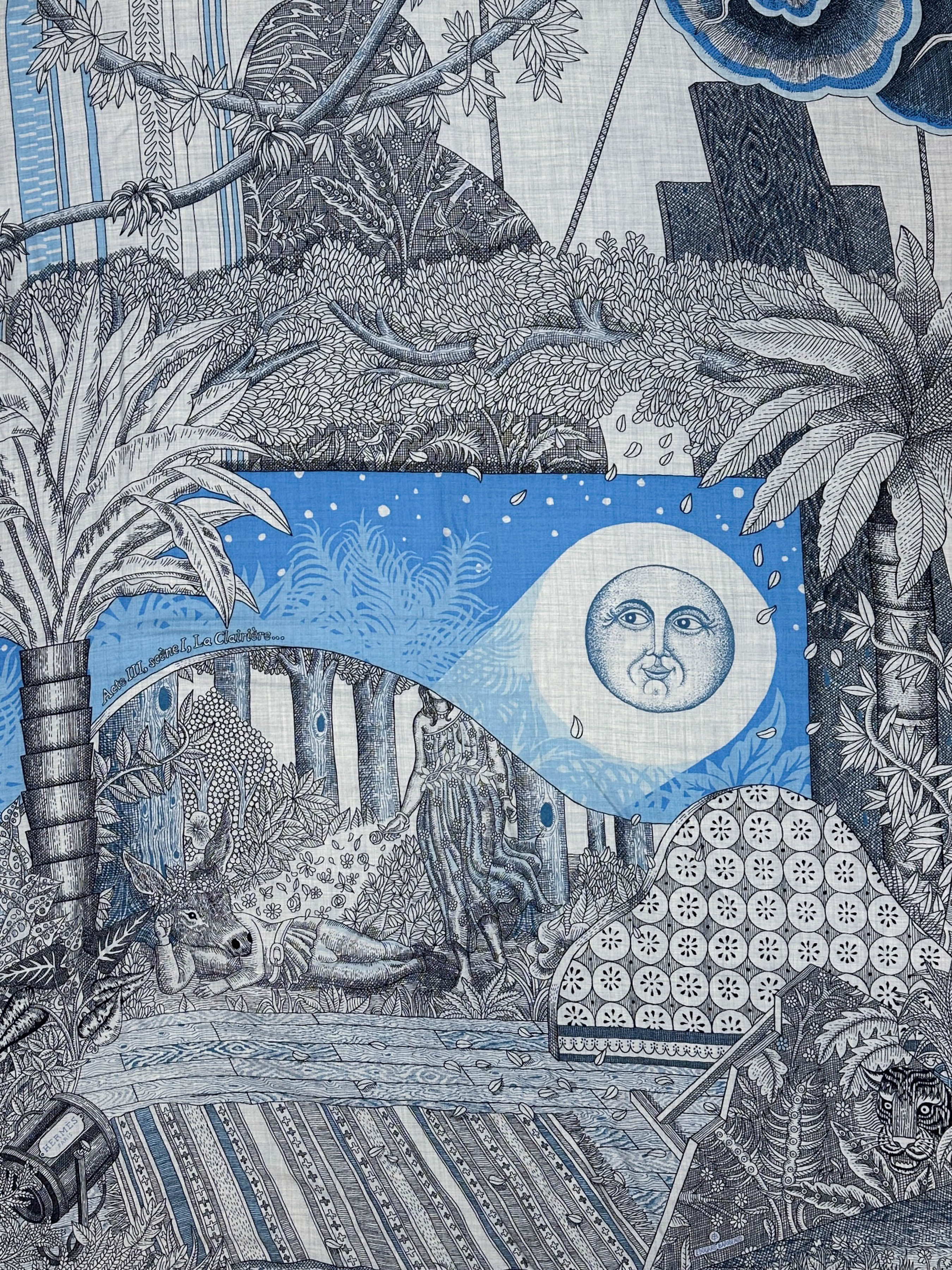 Hermès Acte III, Scène I, La Clairiere Cashmere Silk 140