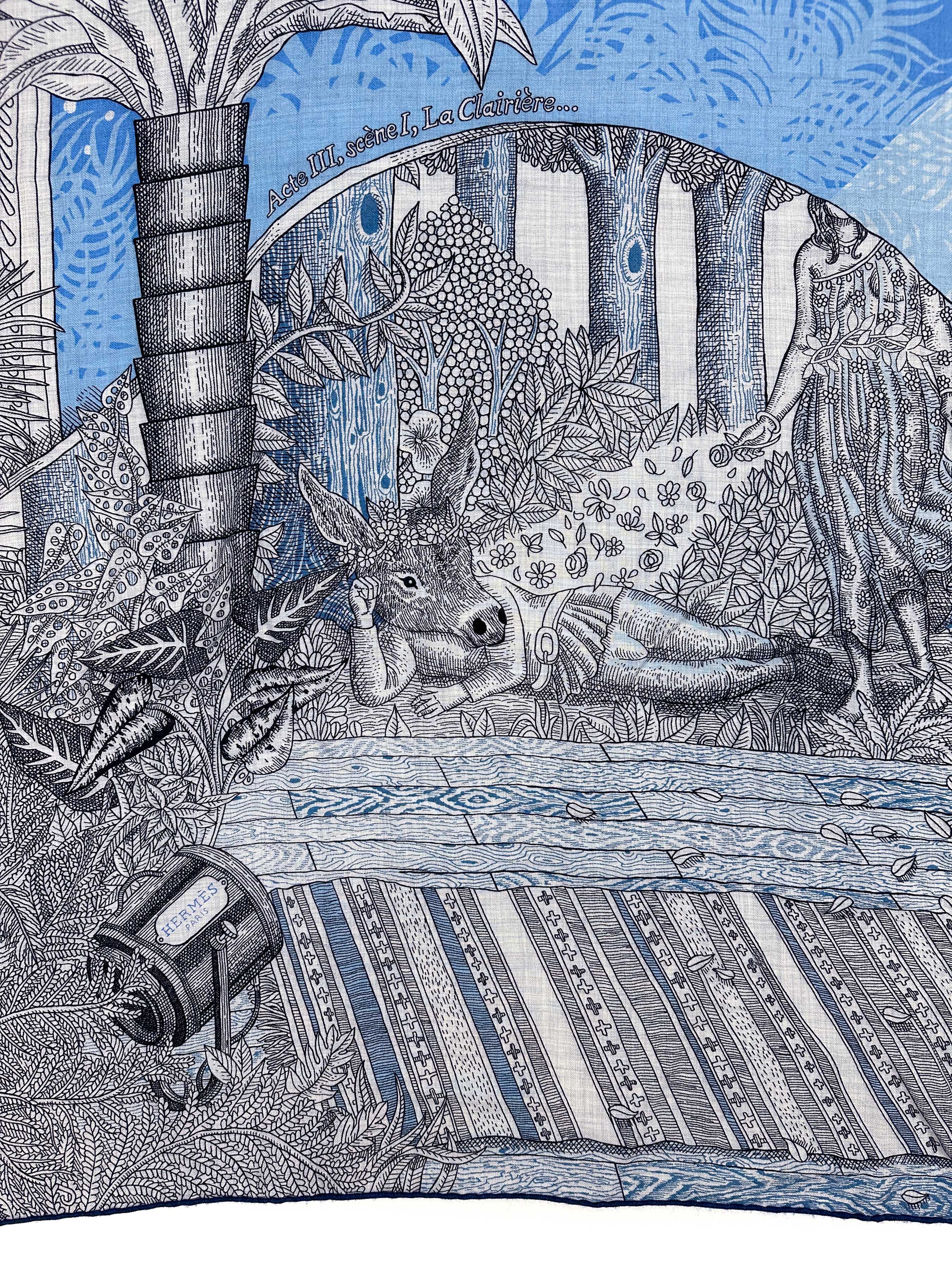 Hermès Acte III, Scène I, La Clairiere Cashmere Silk 140