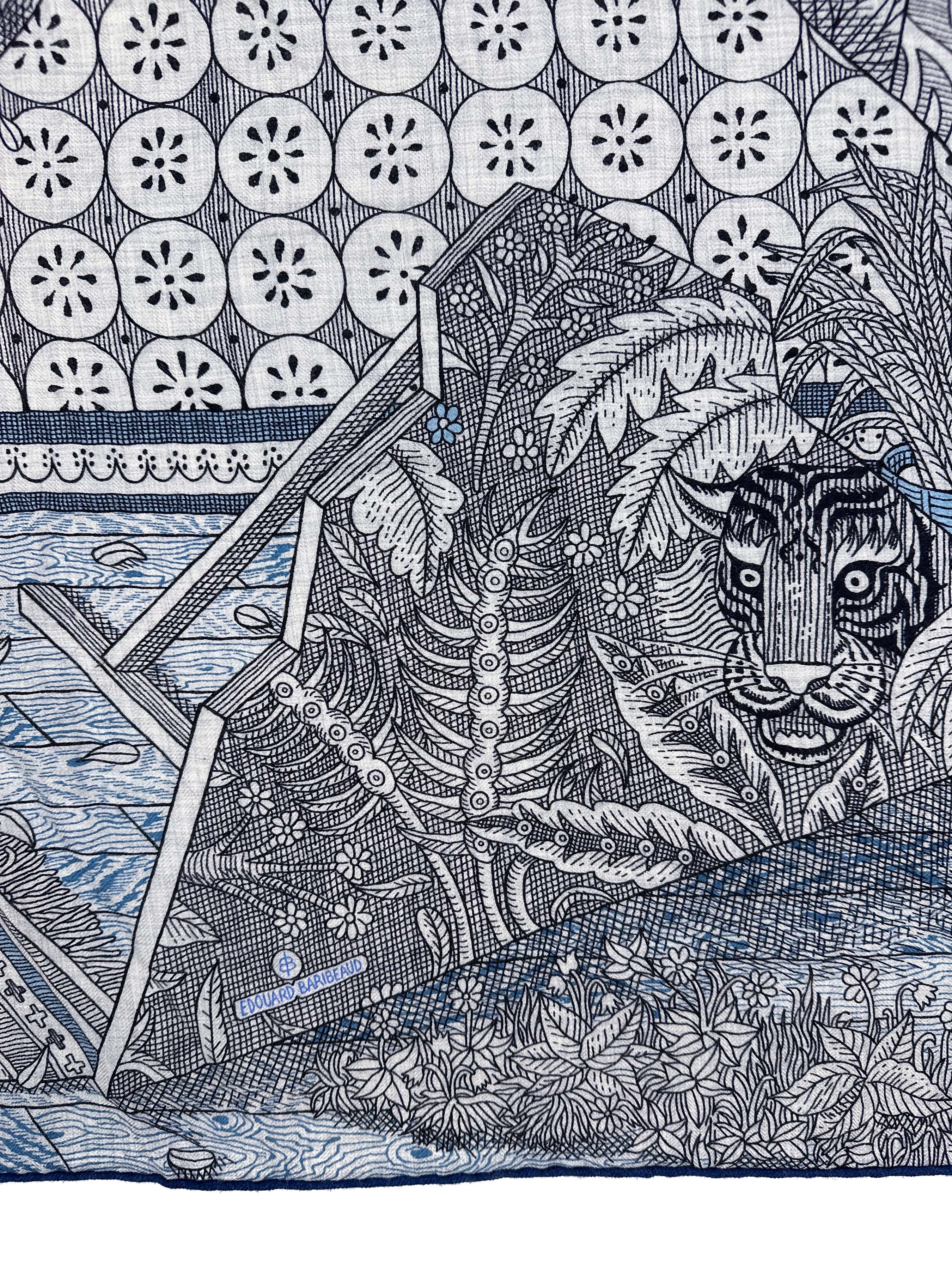 Hermès Acte III, Scène I, La Clairiere Cashmere Silk 140