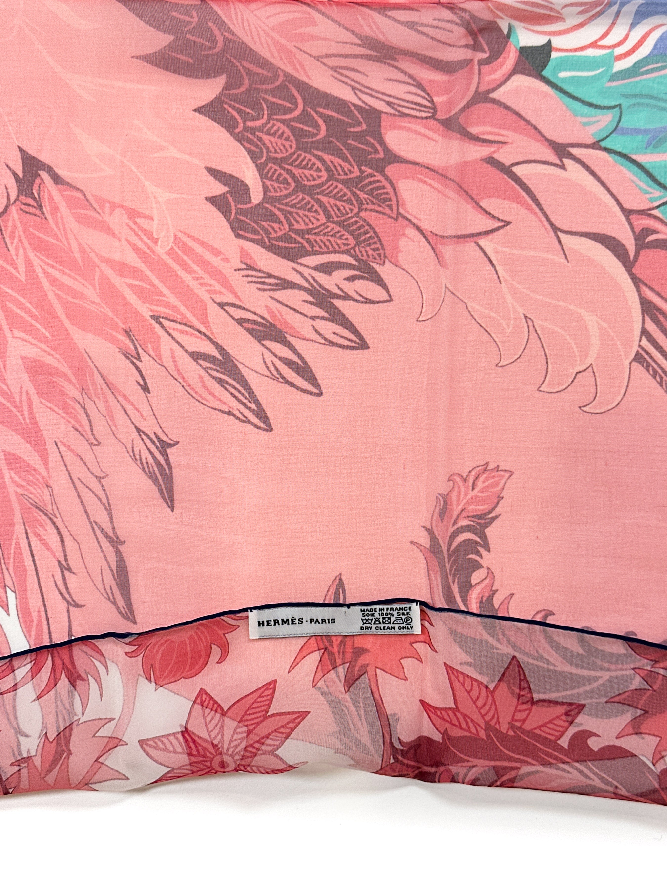 Hermès Mythiques Phoenix Mousseline Shawl