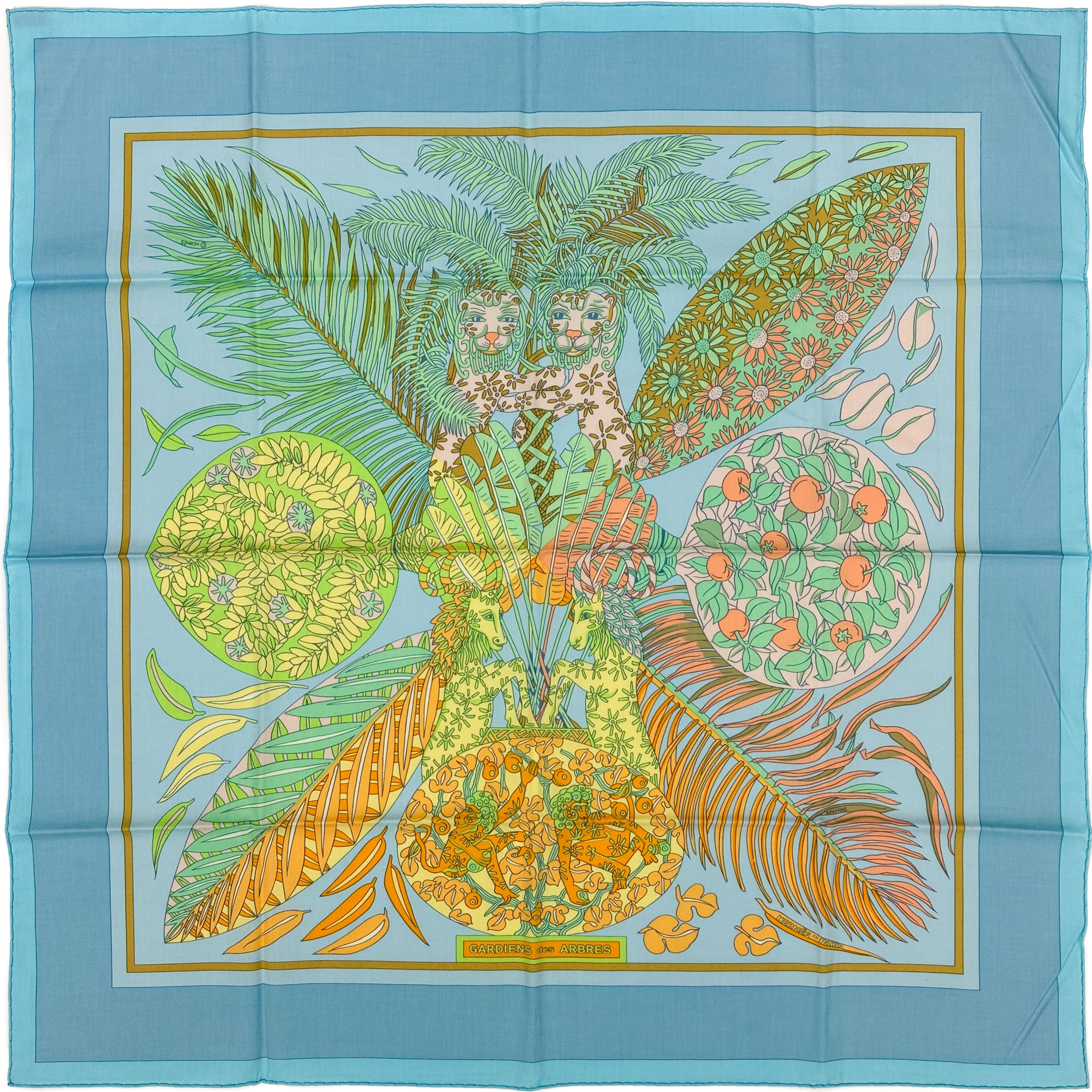 Hermès Gardiens des Arbres Cotton 70