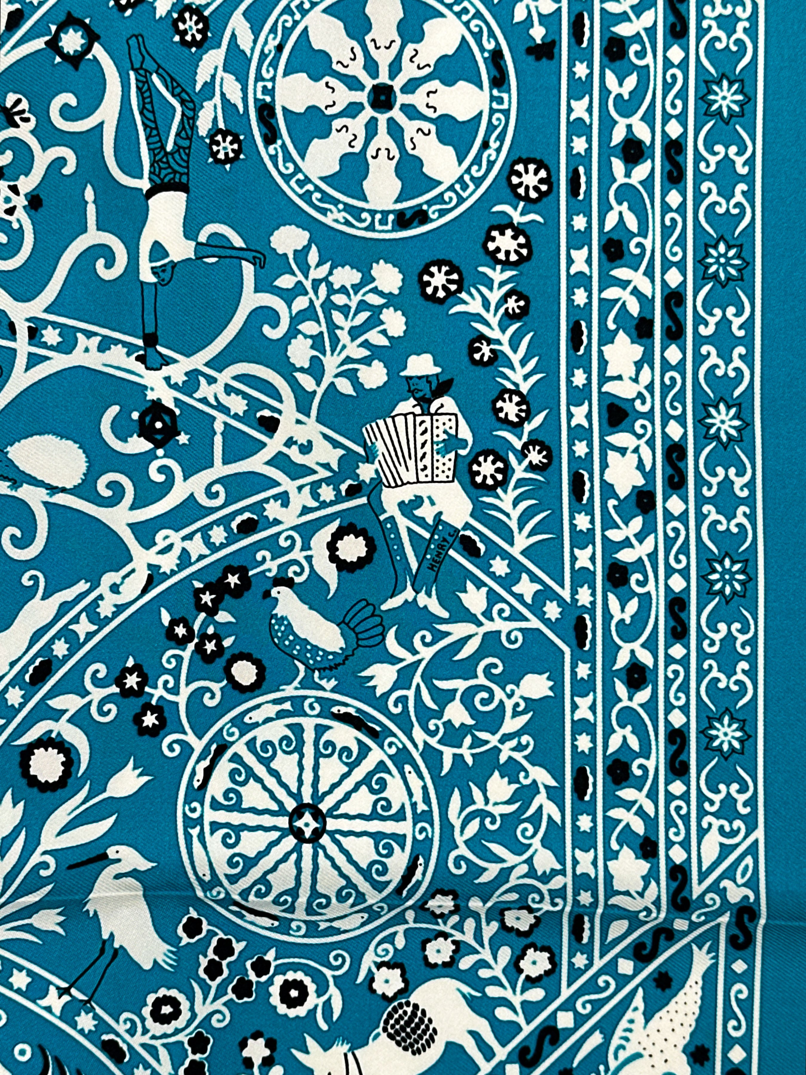 Hermès Peuple Du Vent Bandana 55