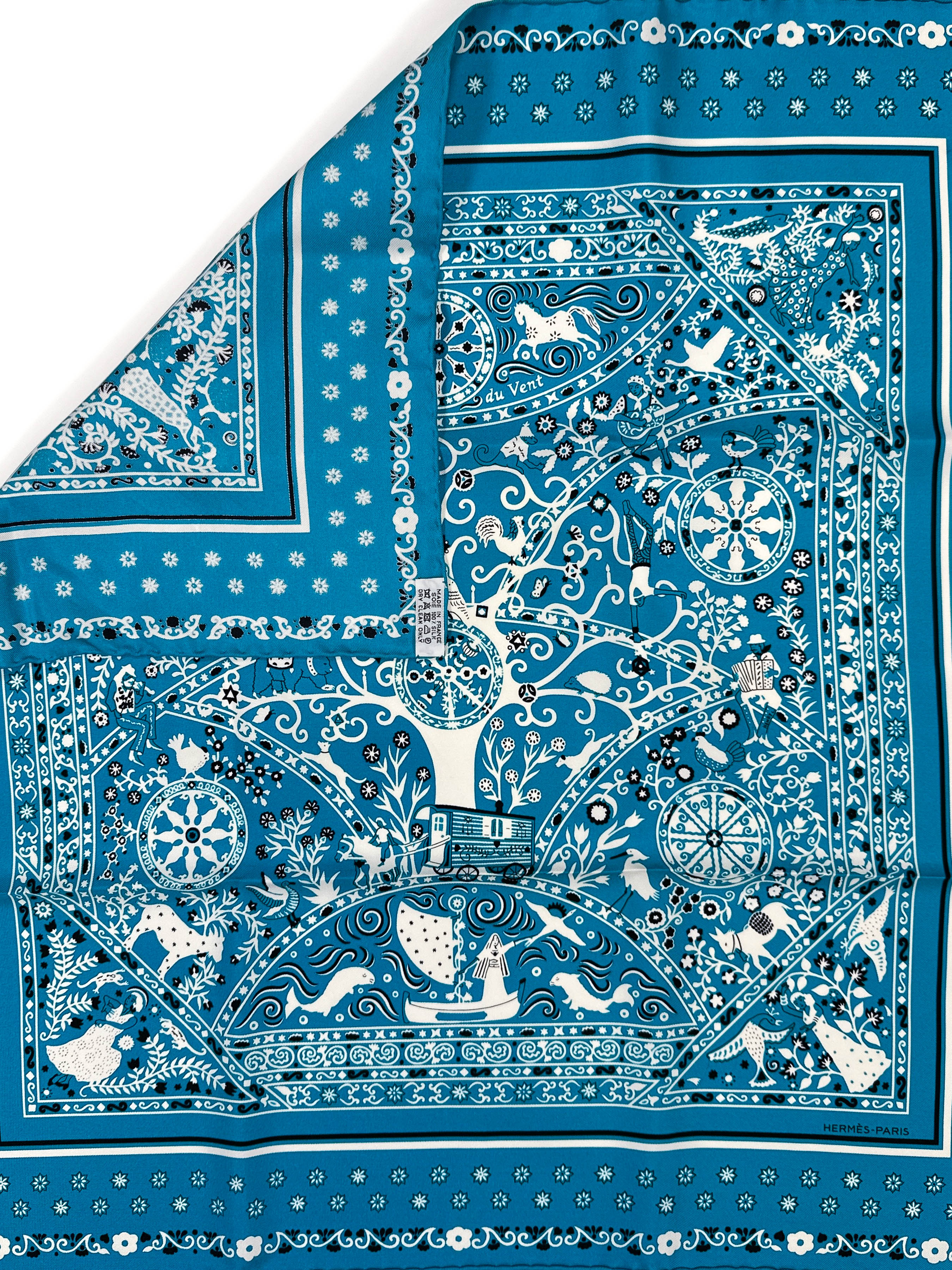 Hermès Peuple Du Vent Bandana 55