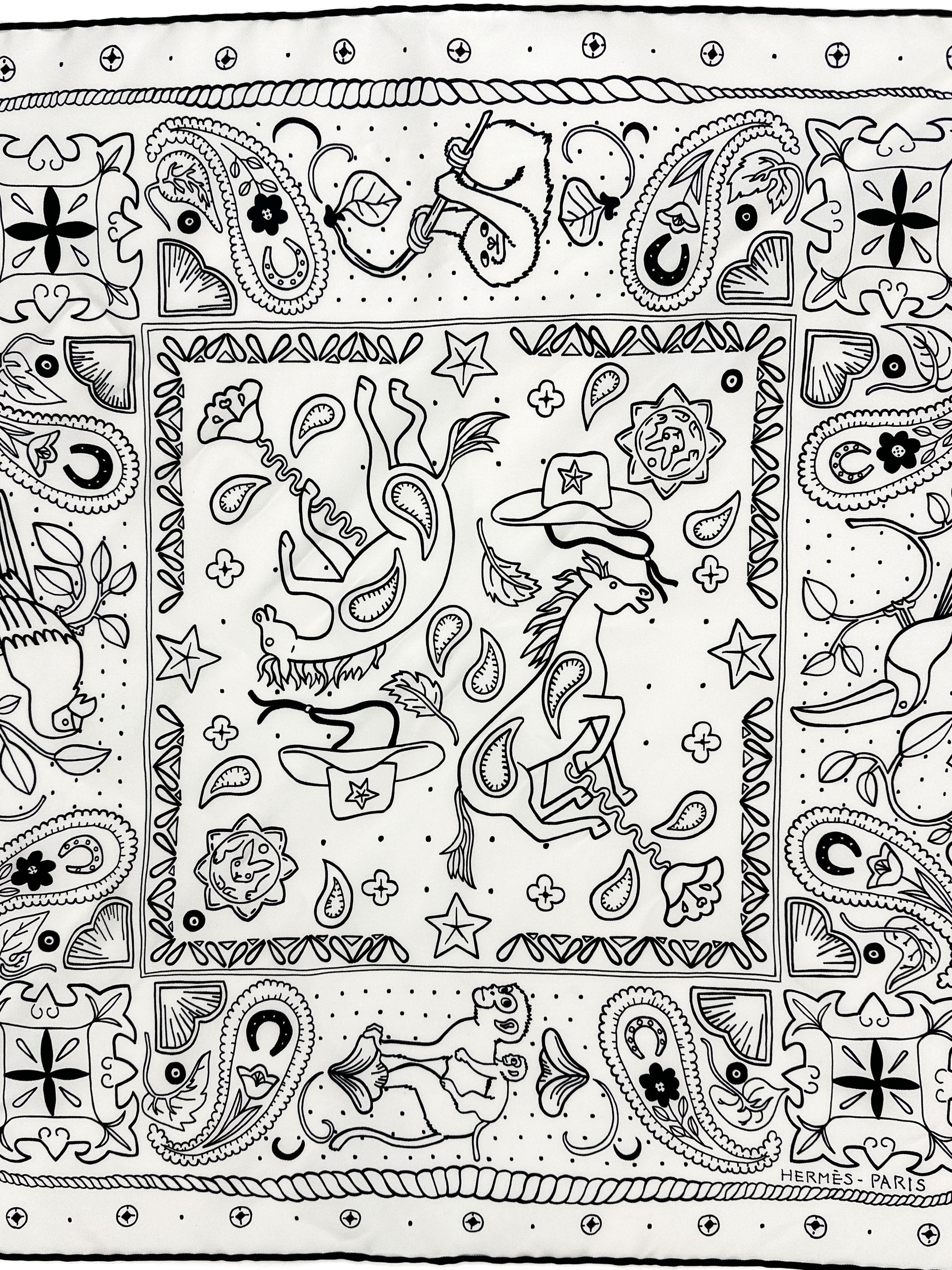 Hermès Animaux Bandana 55
