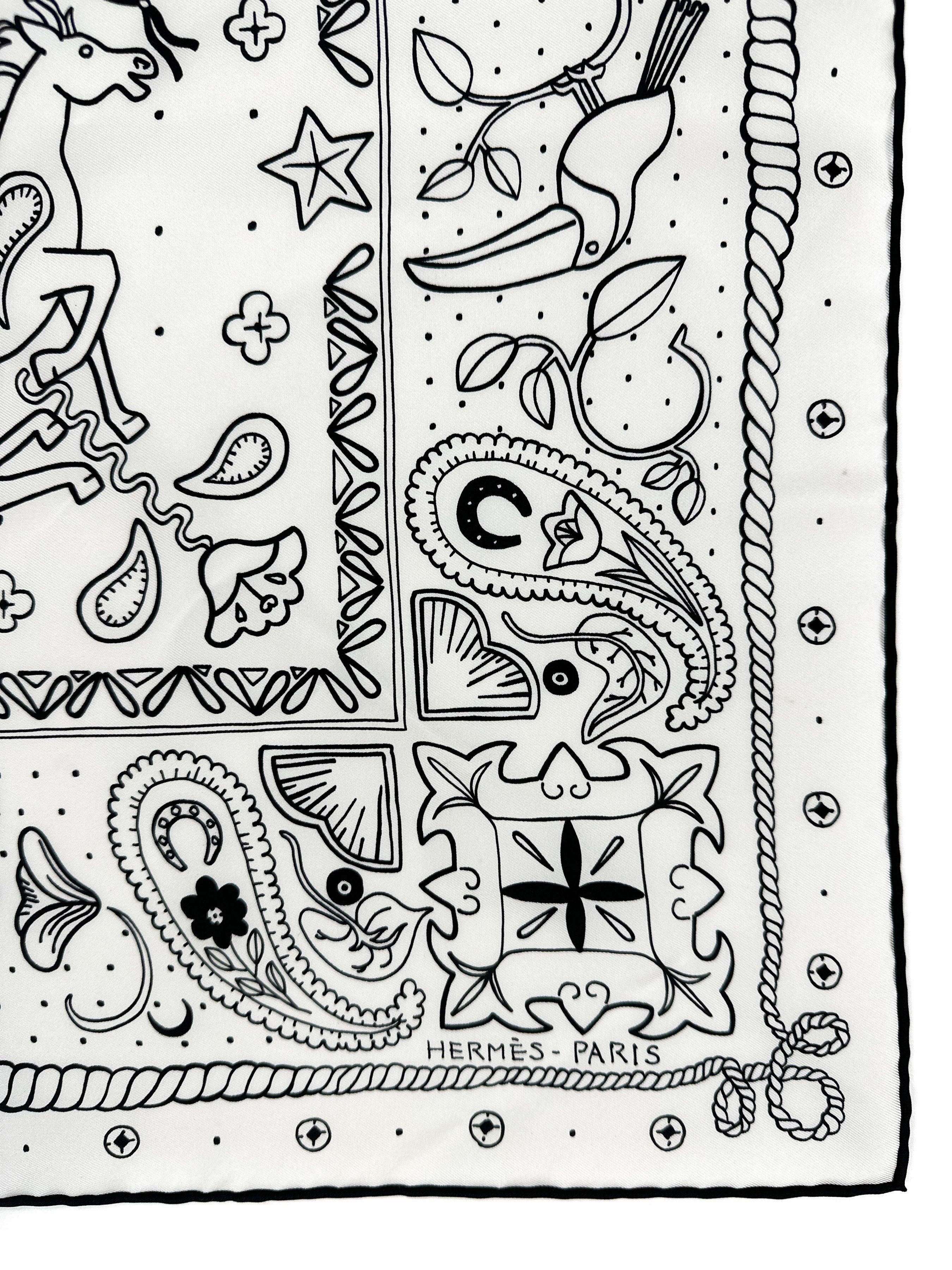 Hermès Animaux Bandana 55