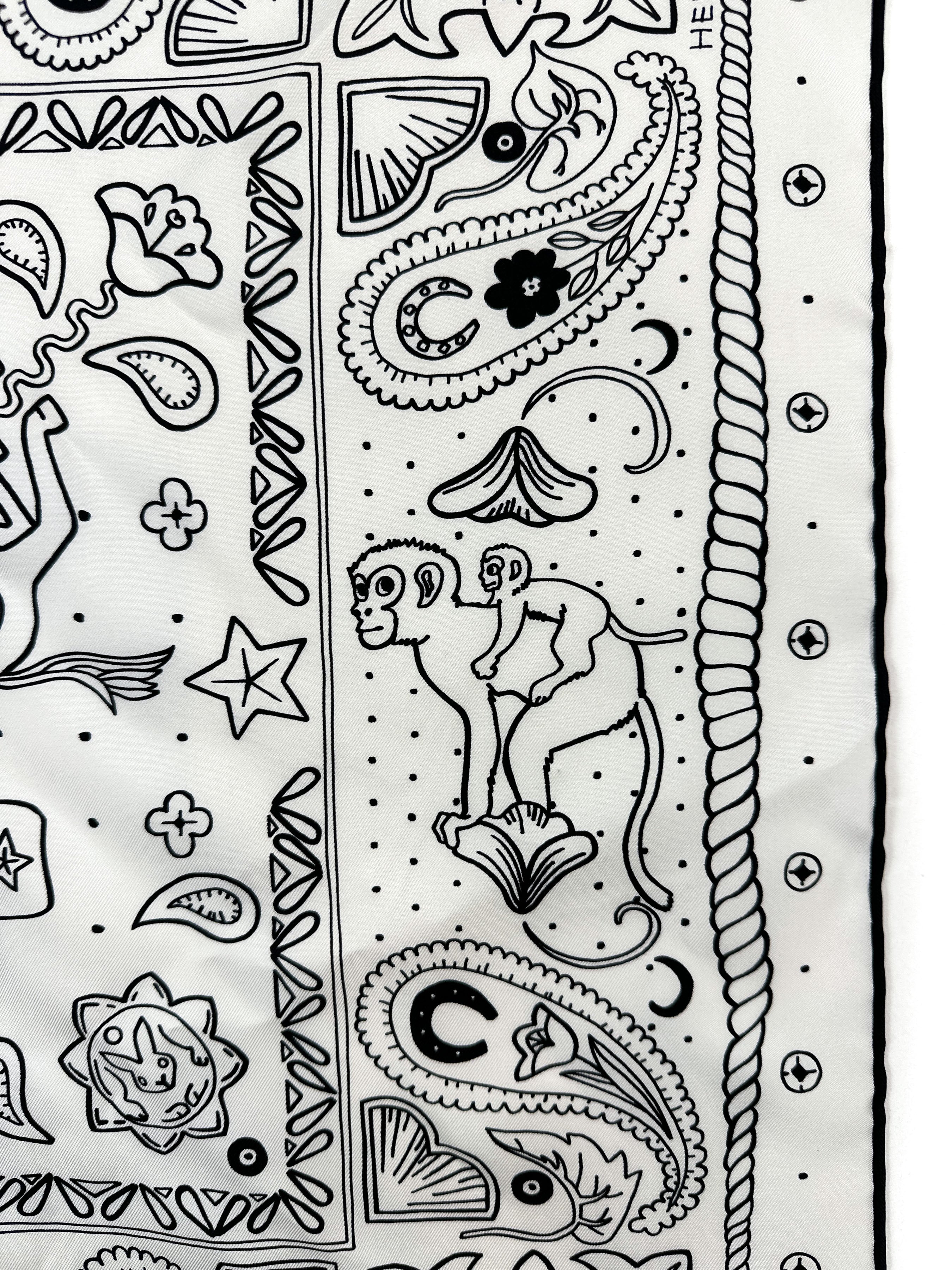 Hermès Animaux Bandana 55