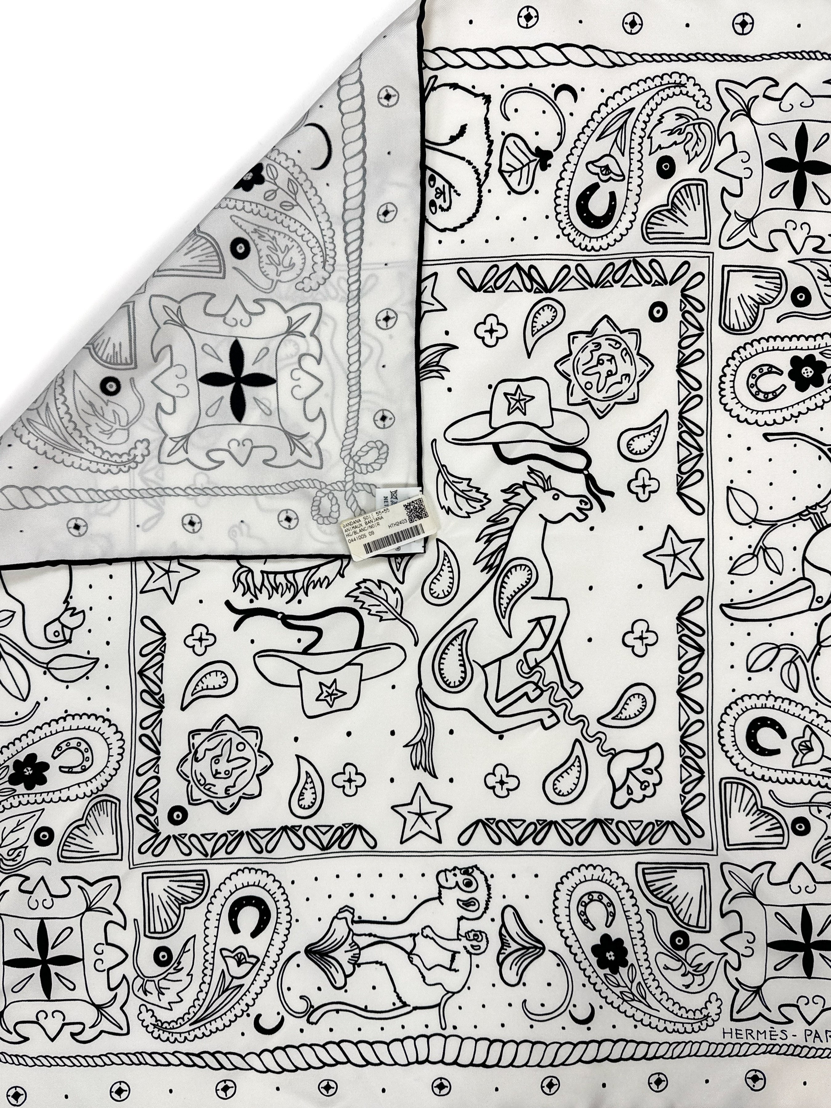 Hermès Animaux Bandana 55