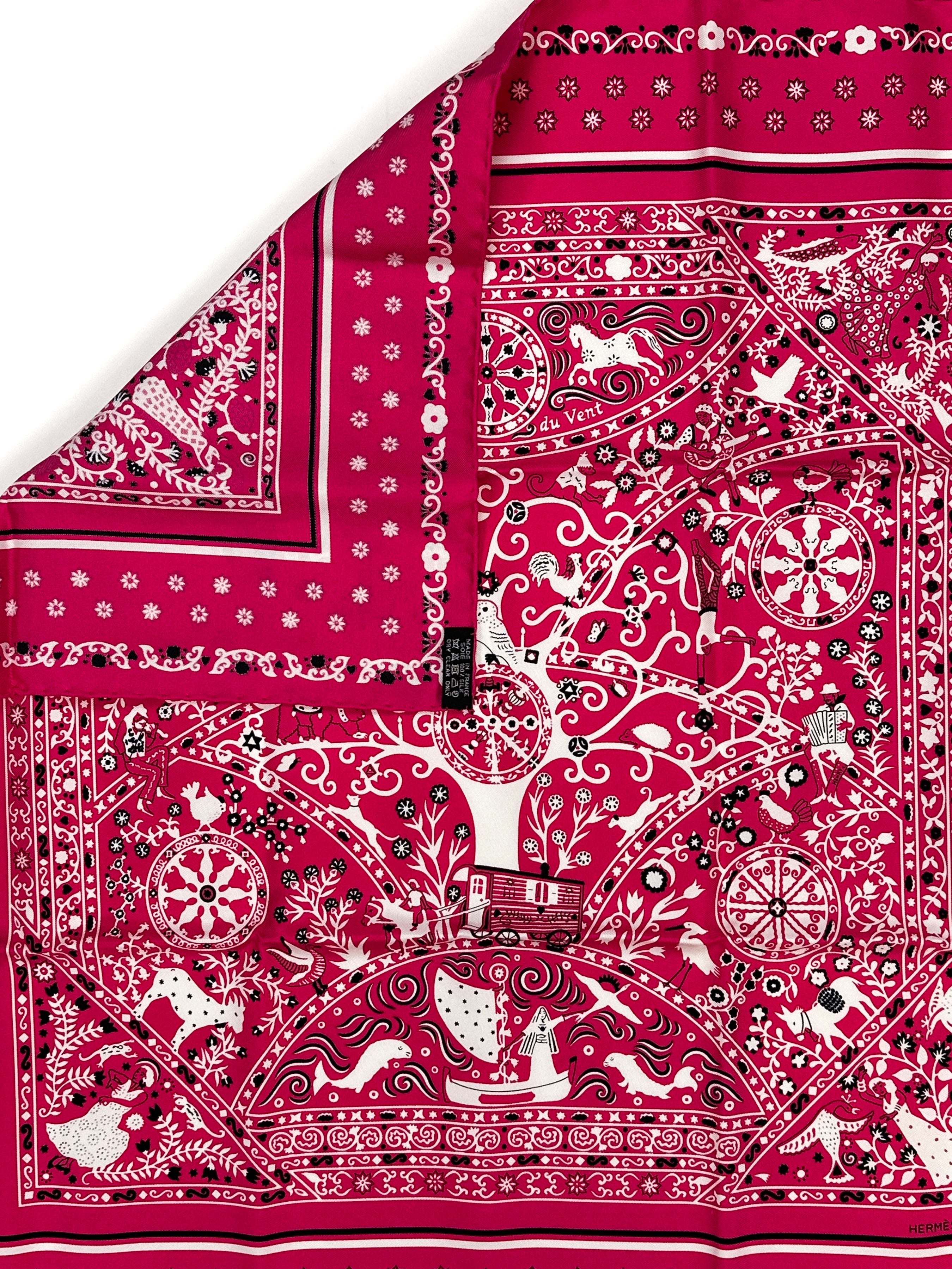 Hermès Peuple Du Vent Bandana 55