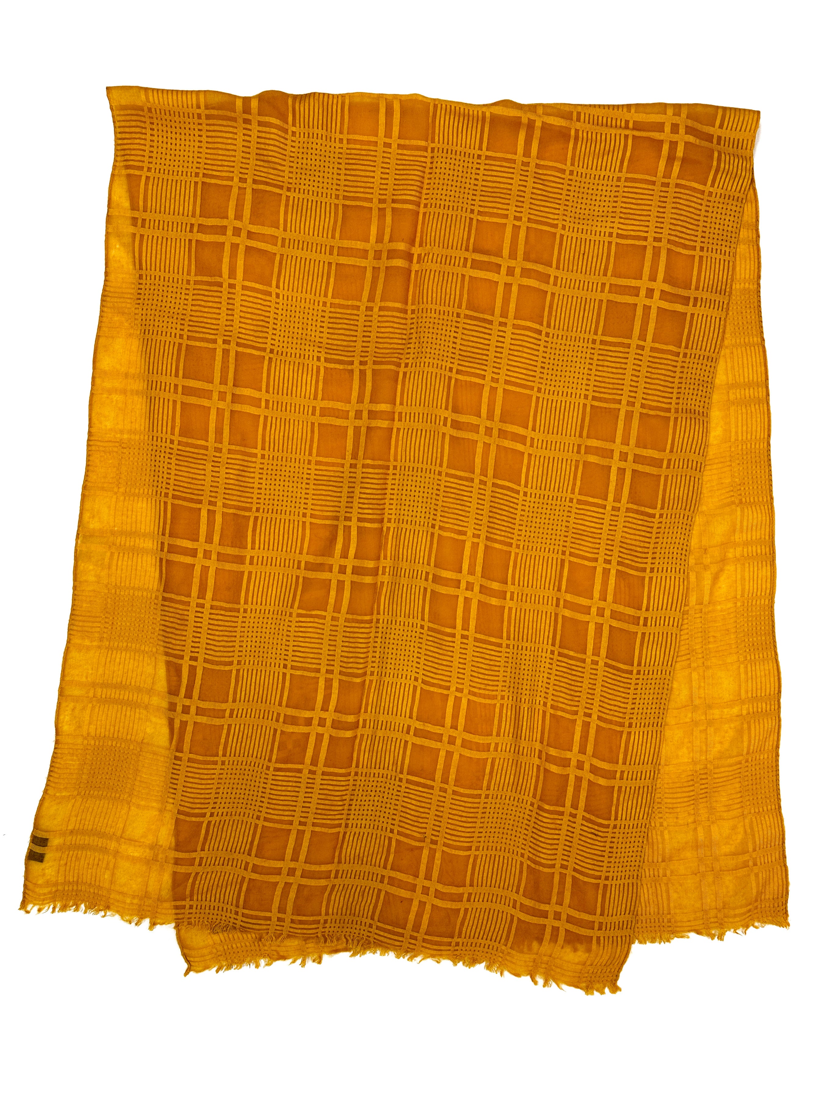 Hermès Voile de Carreaux Cashmere Silk Shawl