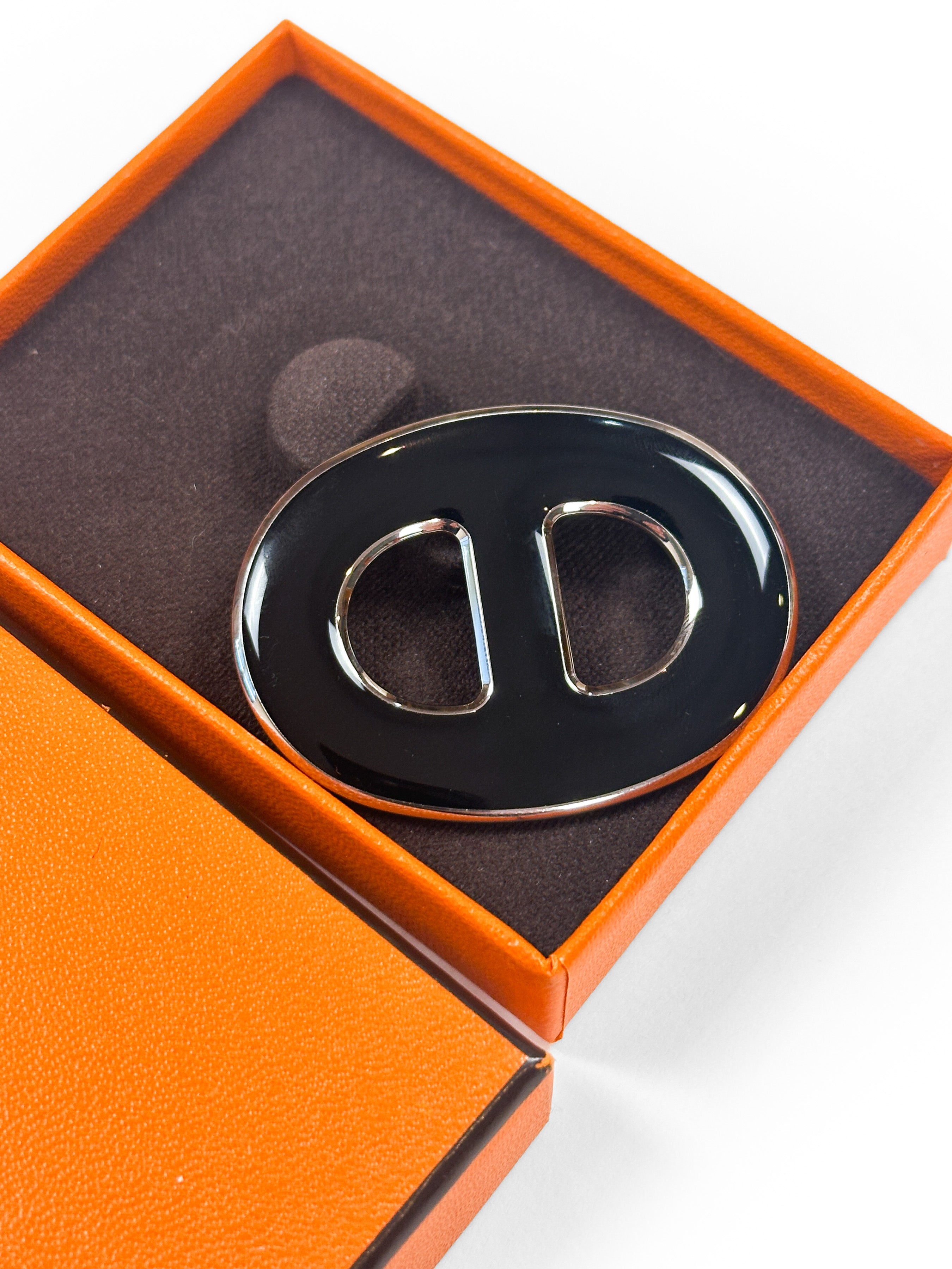 Hermès Chaine d'Ancre 70 Enamel Scarf Ring