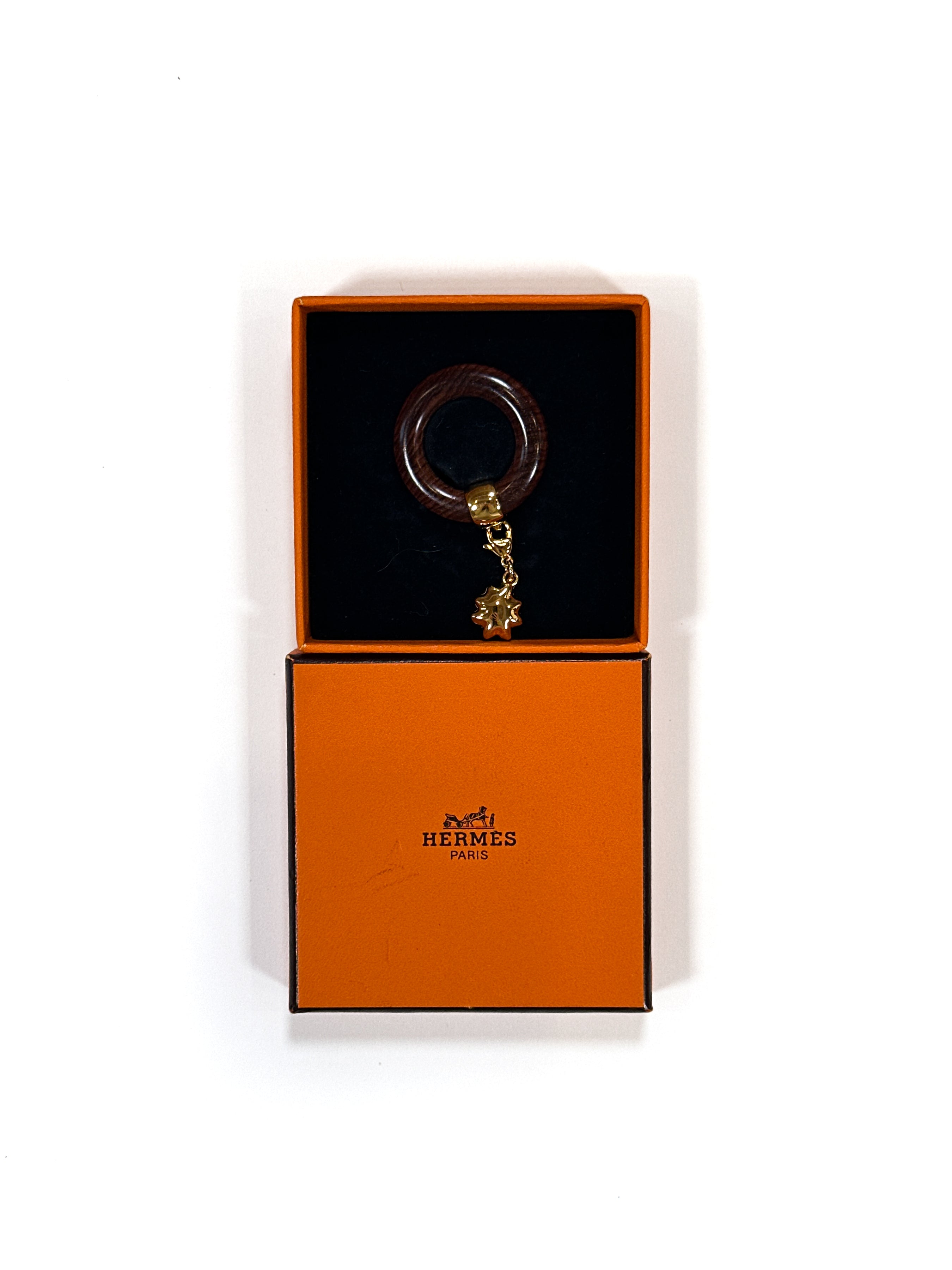 Hermès Wooden Scarf Ring