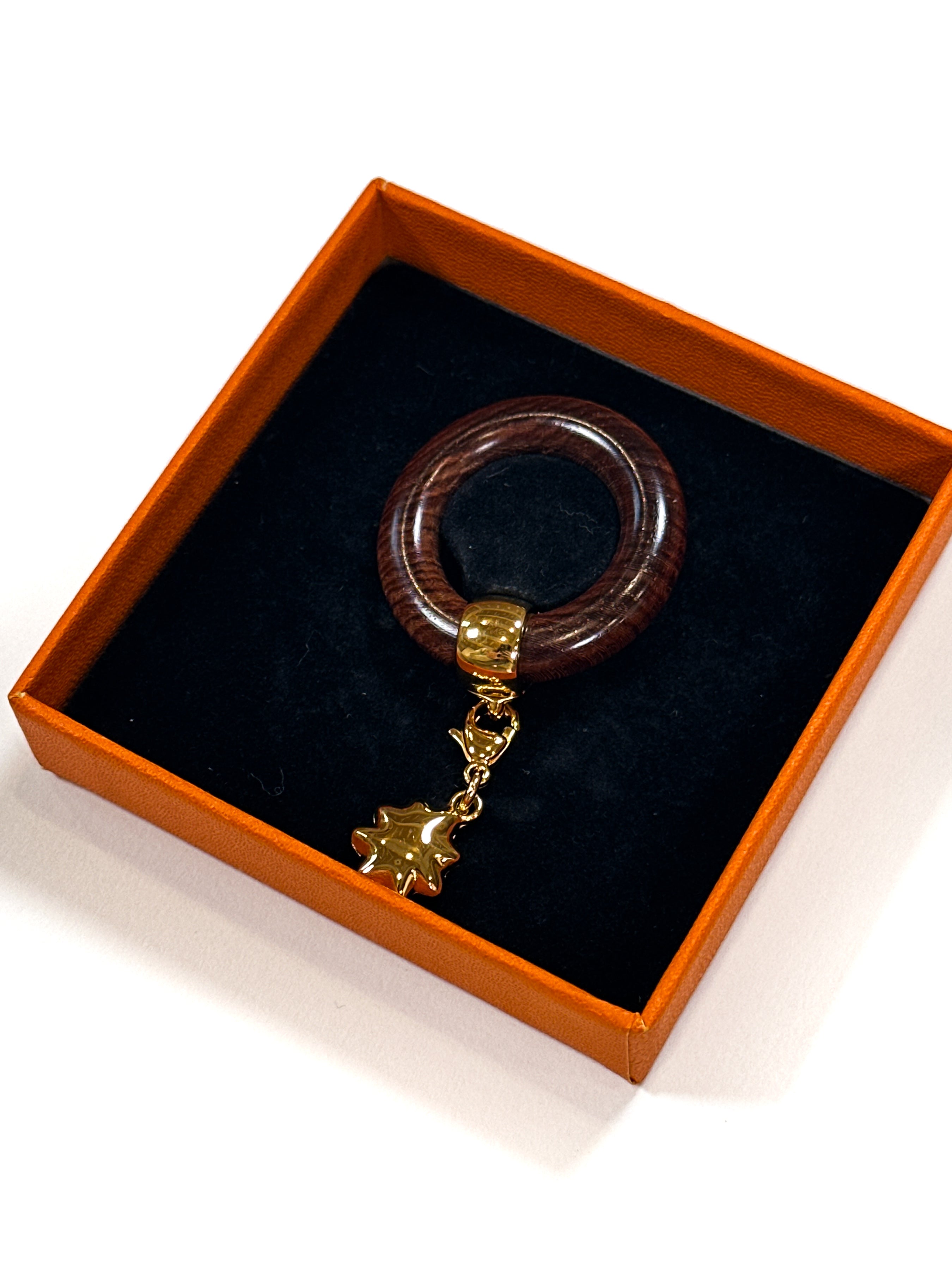 Hermès Wooden Scarf Ring
