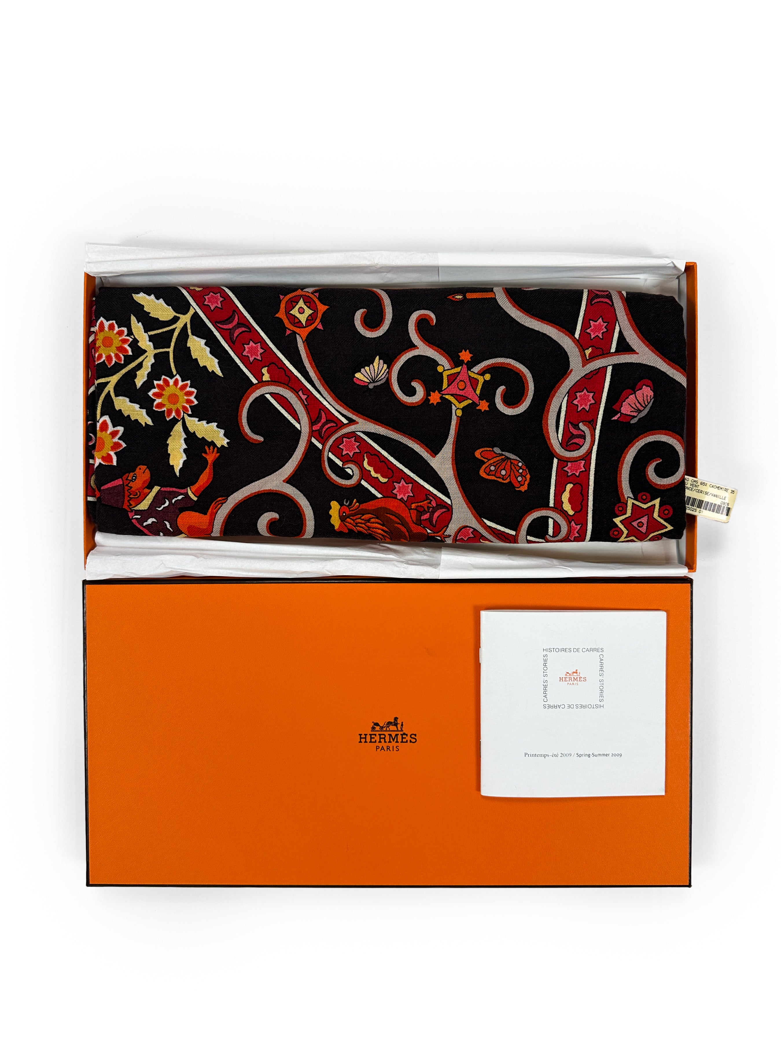 Hermès Peuple Du Vent Cashmere Silk 140