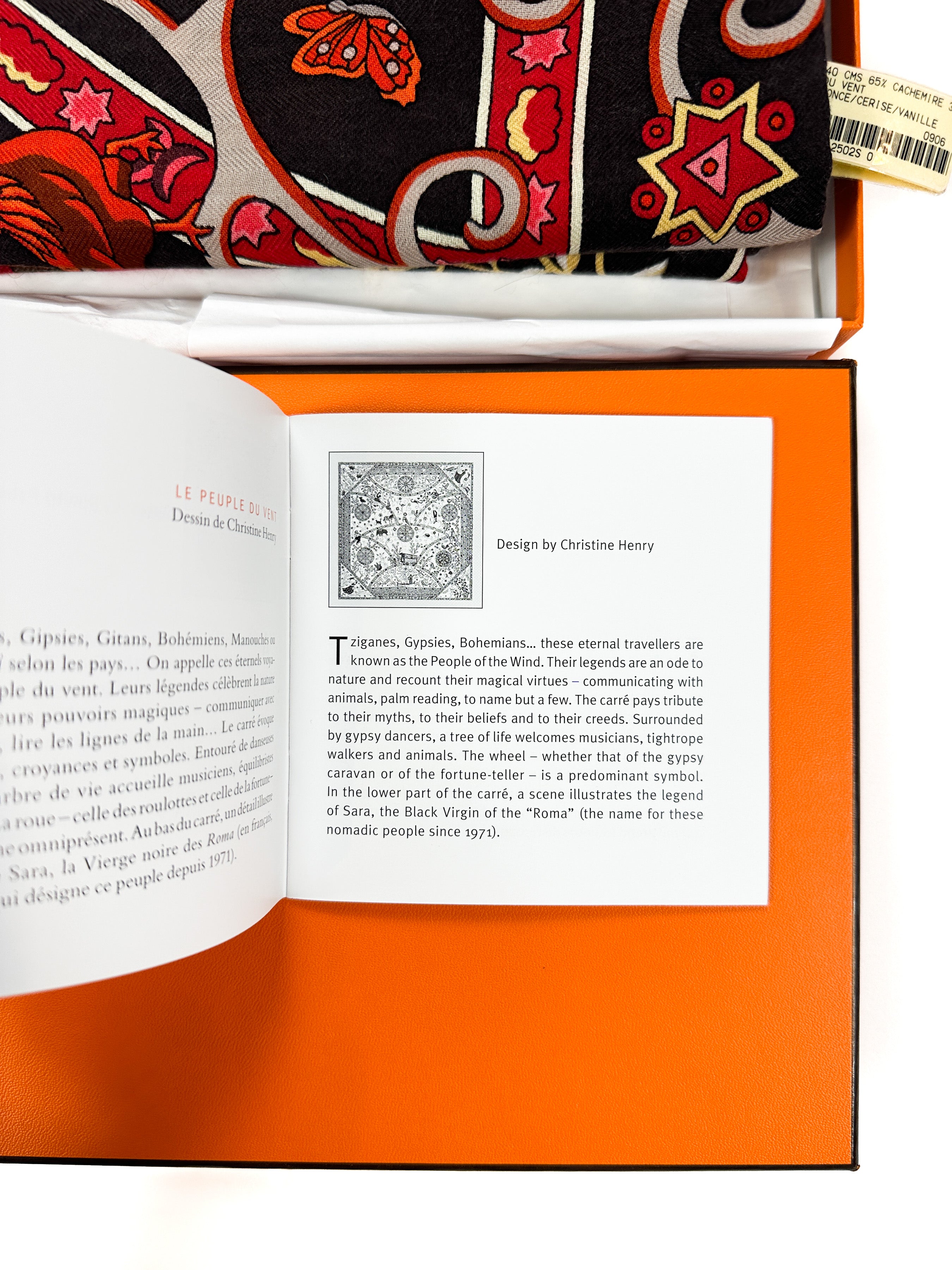 Hermès Peuple Du Vent Cashmere Silk 140