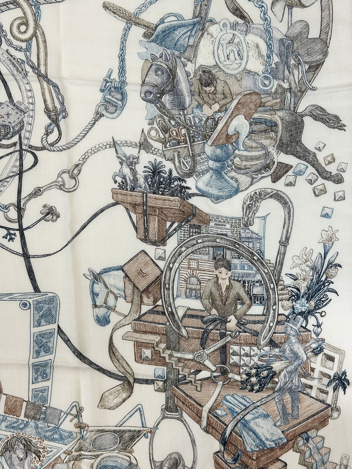 Hermès Le Monde d'Hermès Cashmere Silk 140