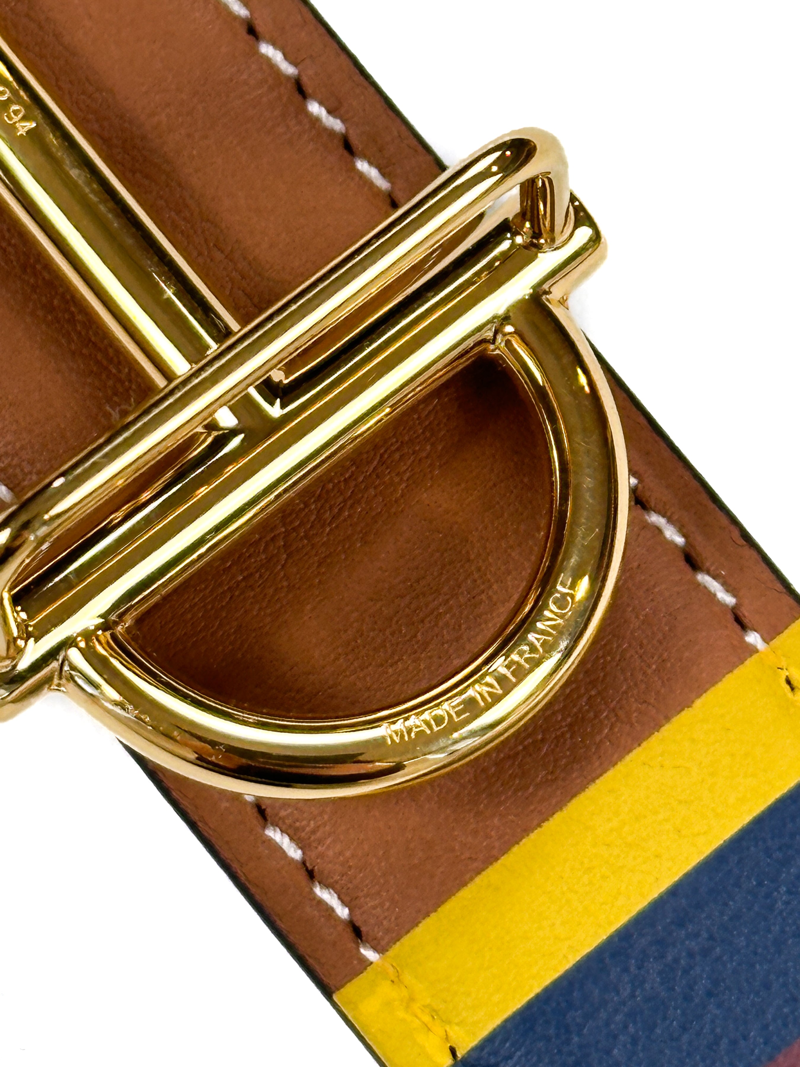 Hermès Gamma Buckle Reversible Belt 85