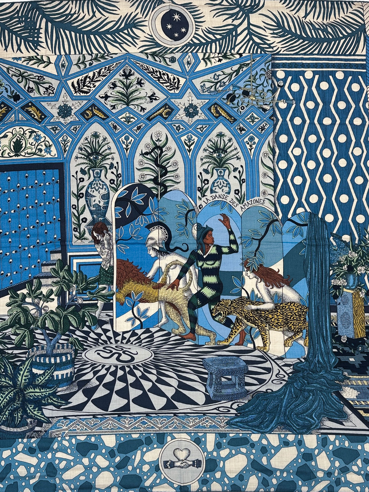 Hermès La Danse des Amazones Cashmere Silk 140
