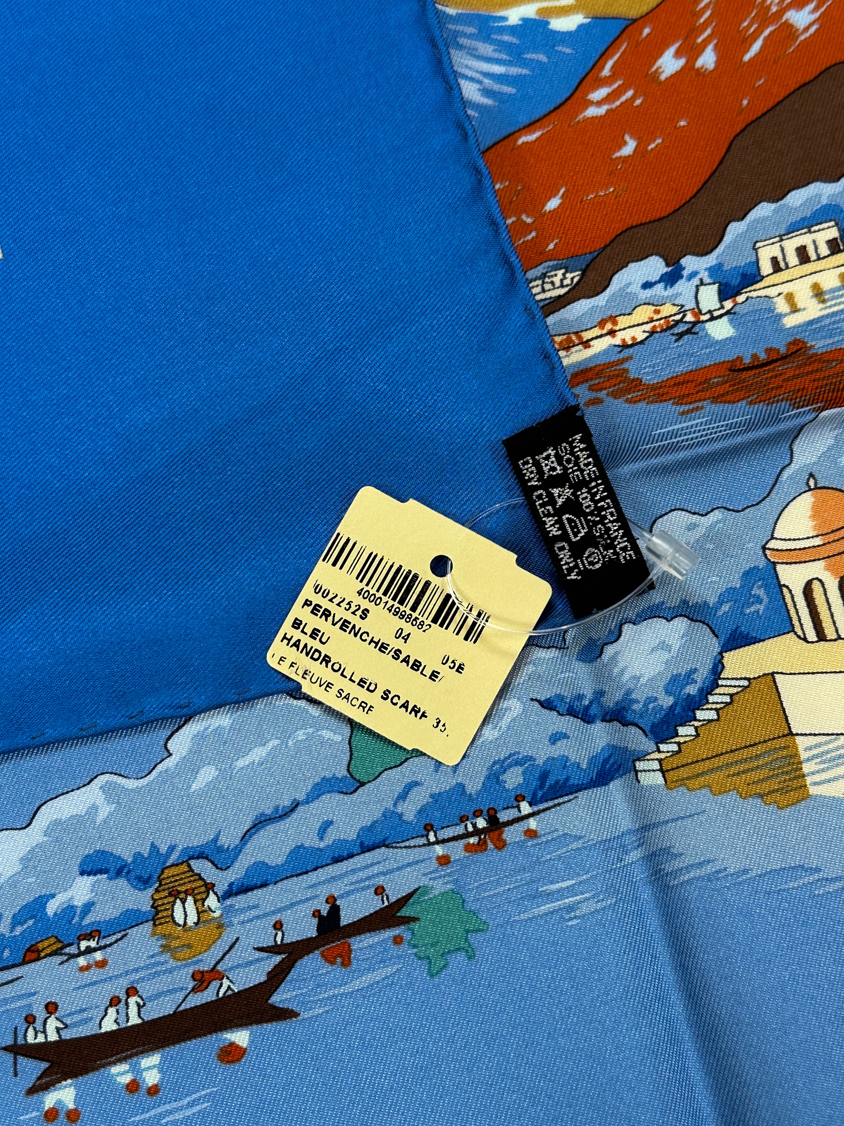 Hermès Le Fleuve Sacre 90