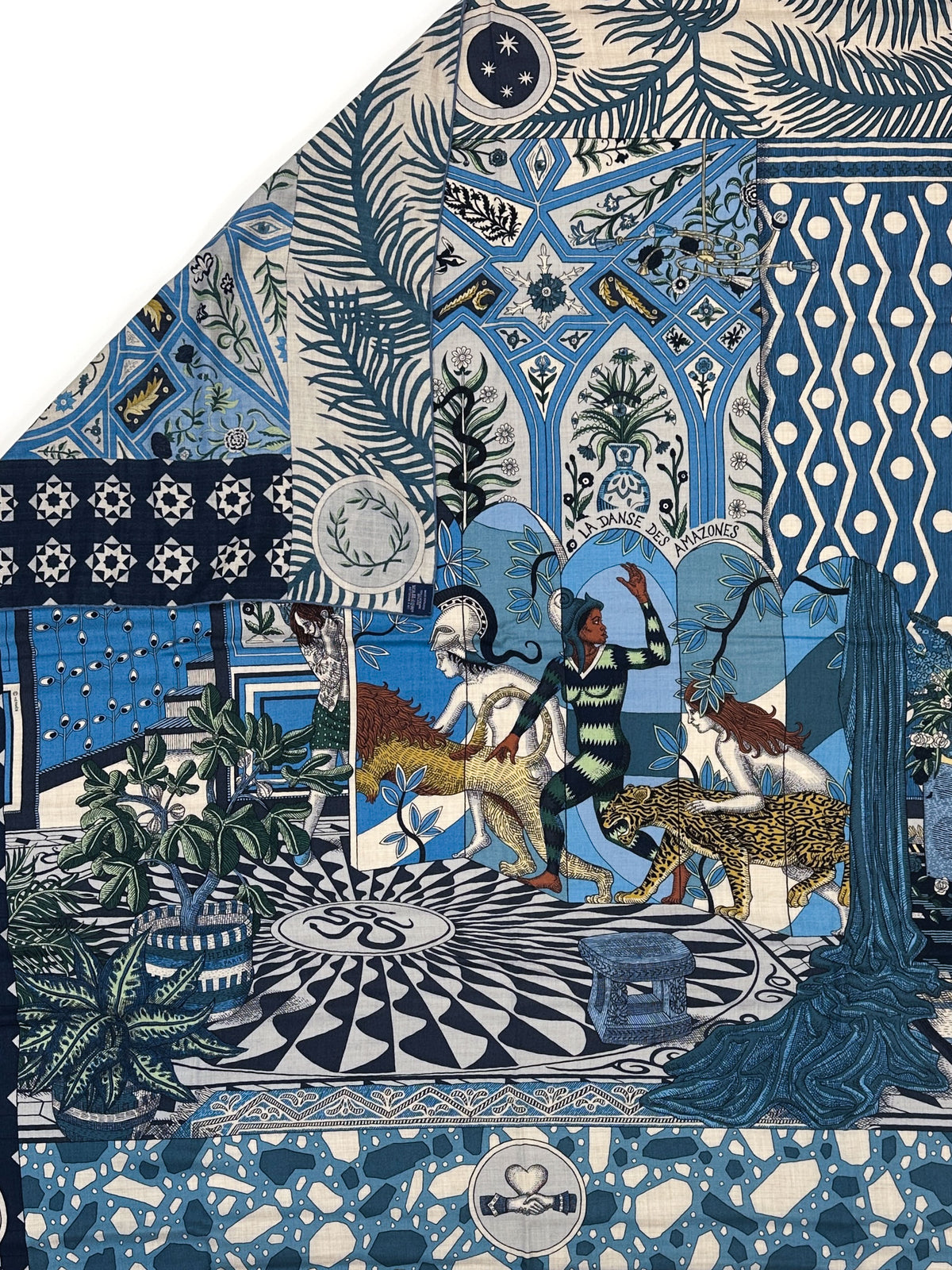 Hermès La Danse des Amazones Cashmere Silk 140