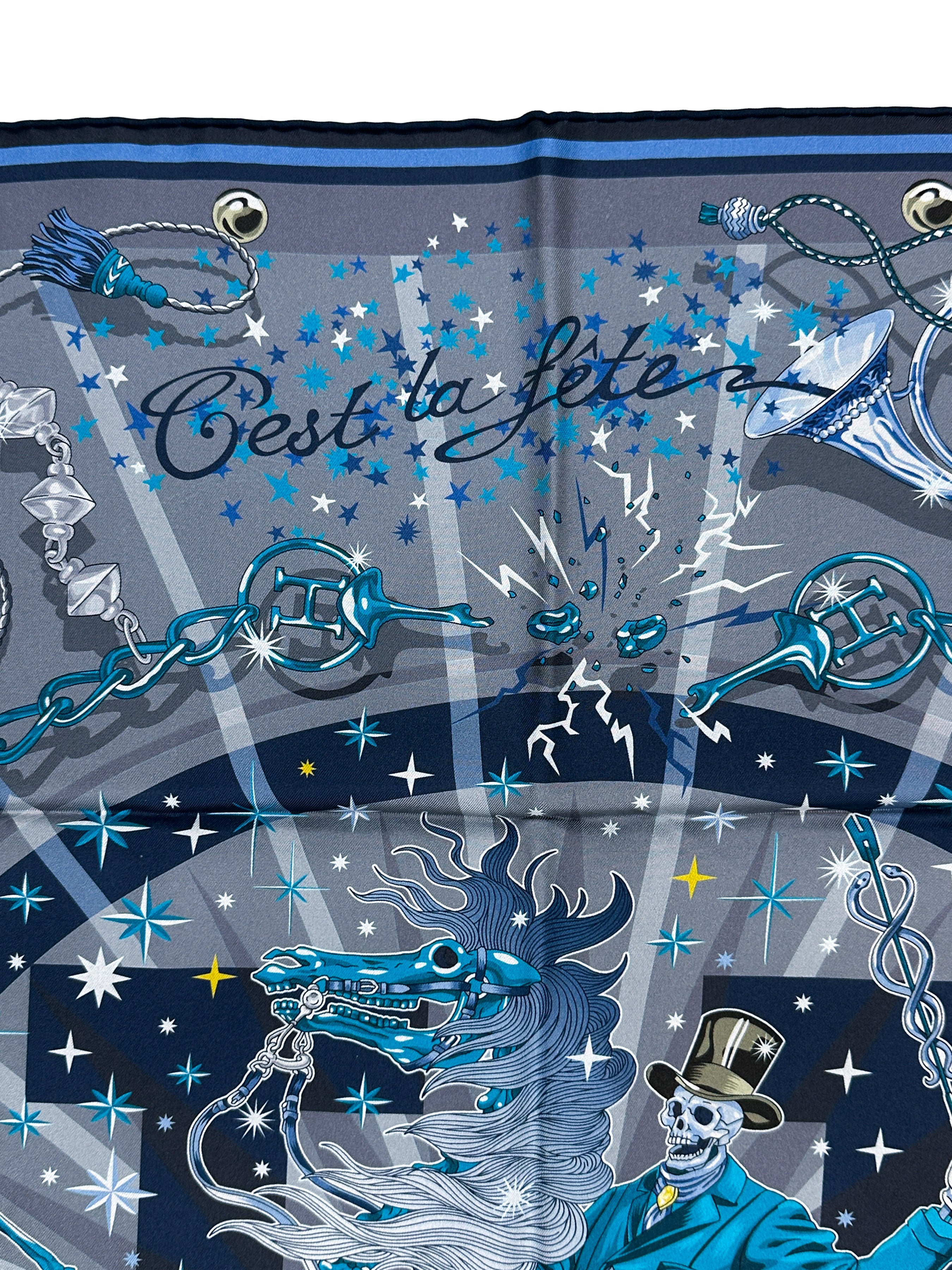 Hermès C'est La Fête Double Face 90