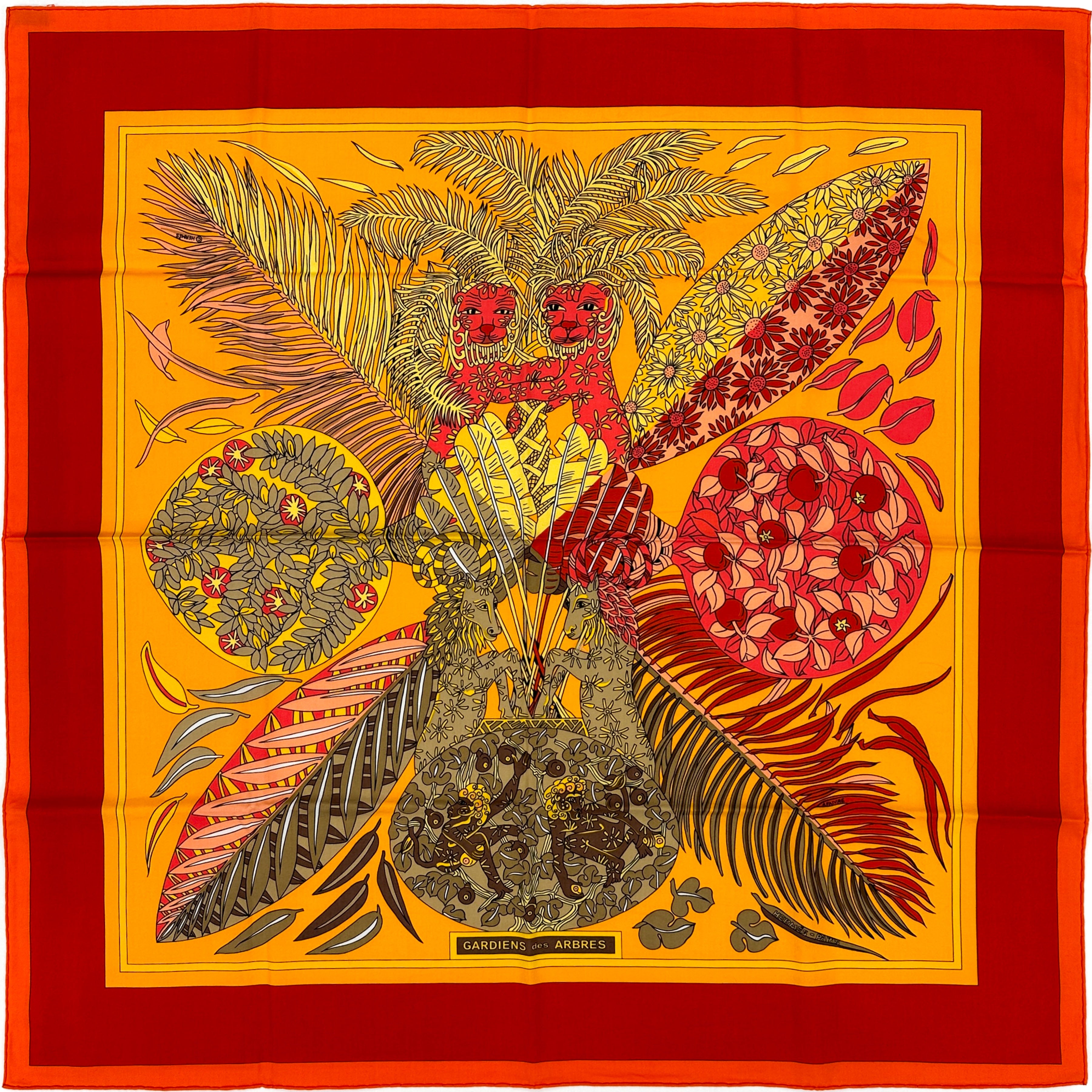 Hermès Gardiens des Arbres Cotton 70