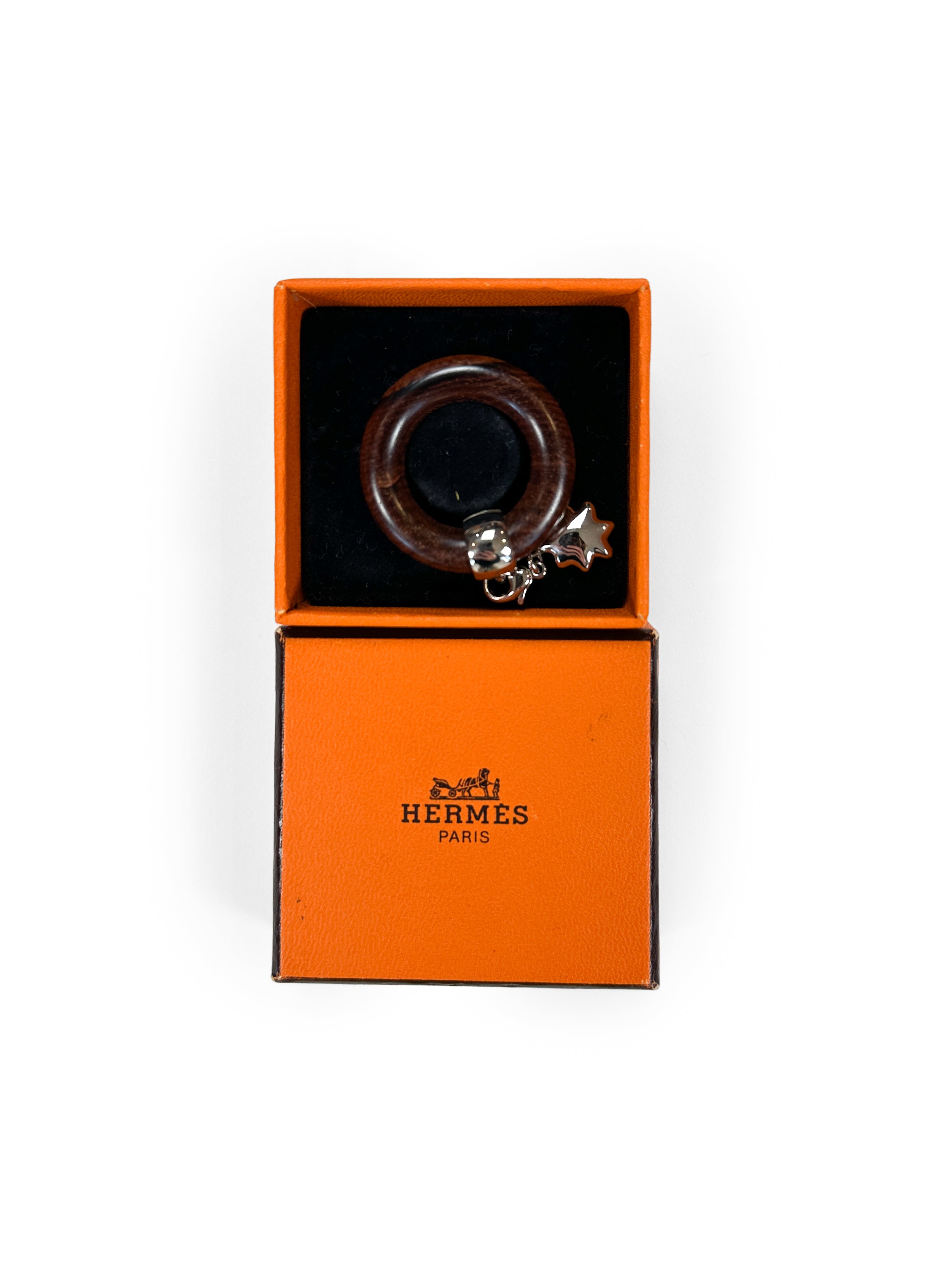 Hermès Wooden Scarf Ring