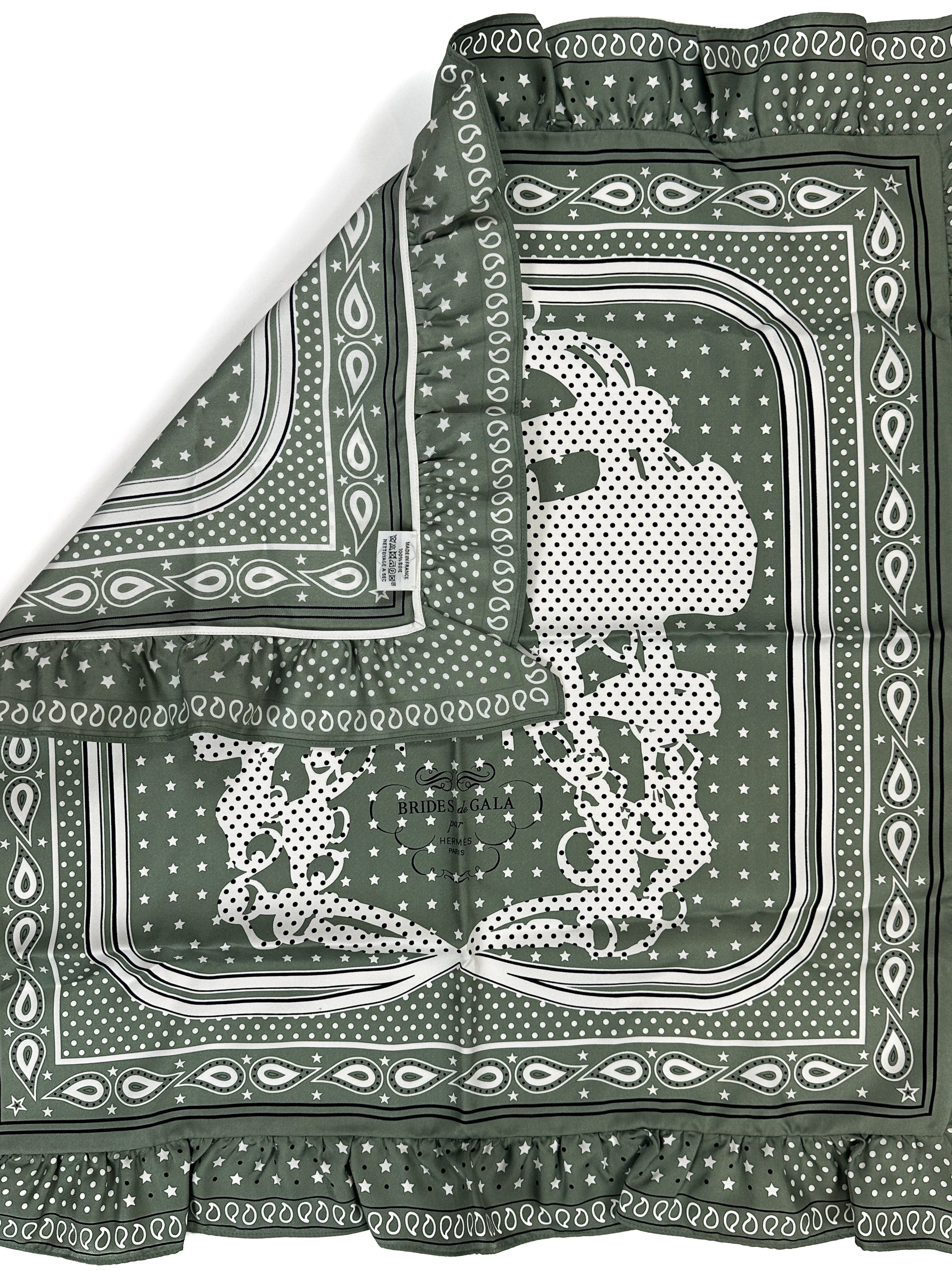 Hermès Brides de Gala Bandana a Pois 70