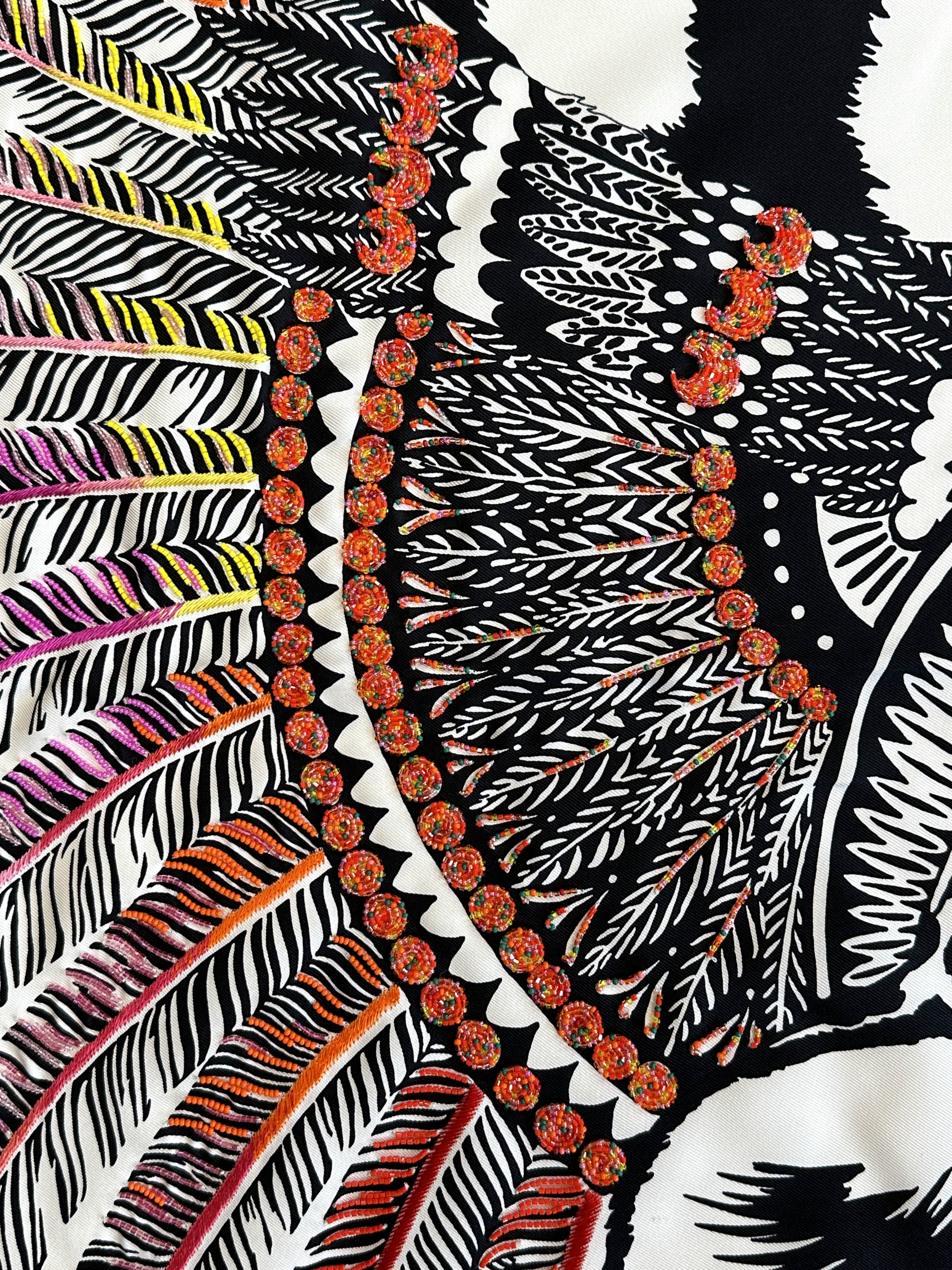 Hermès Jaguar Quetzal Coloriage Exceptional Beaded 140
