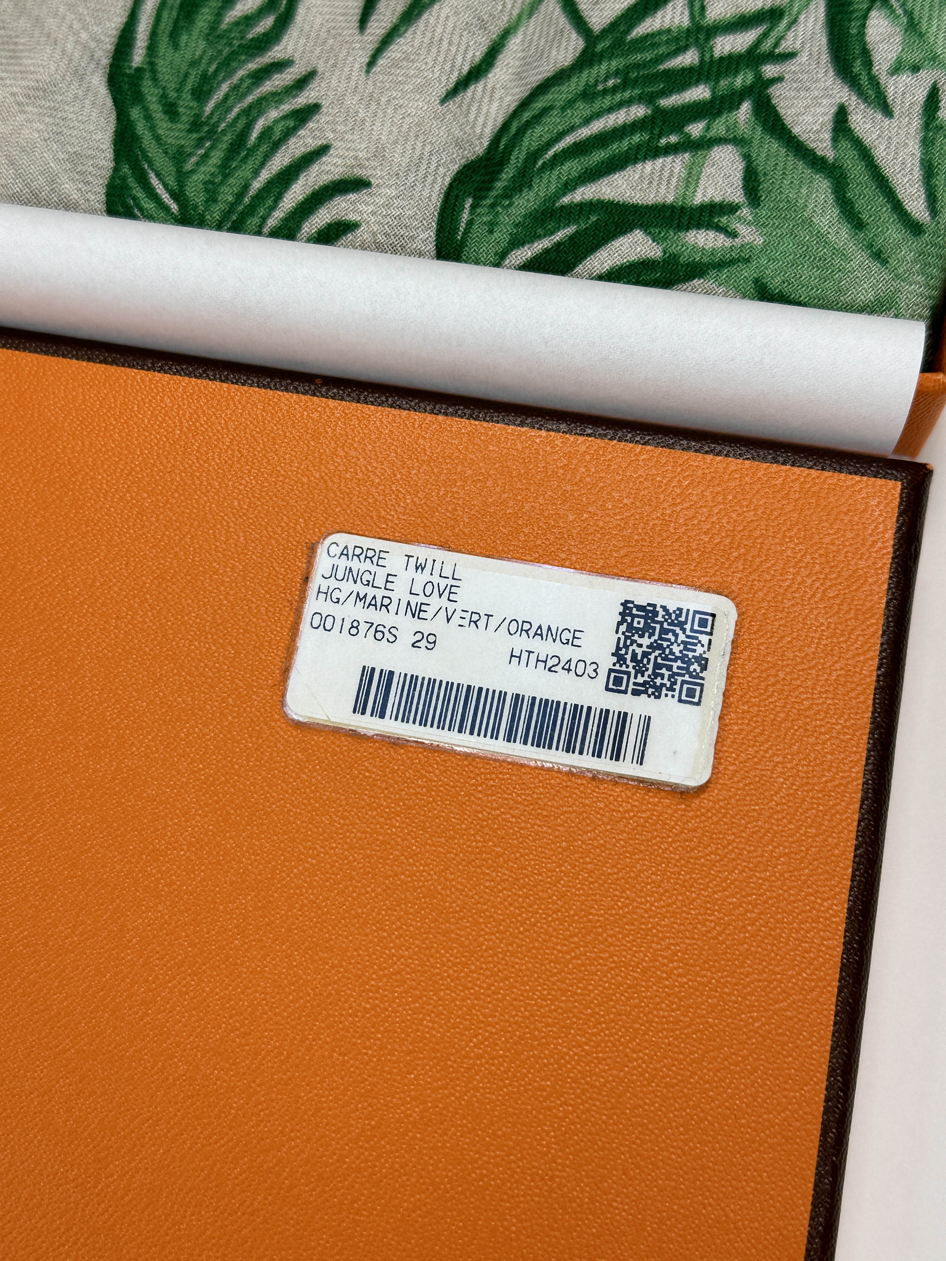 Hermès Jungle Love Cashmere Silk Giant Triangle