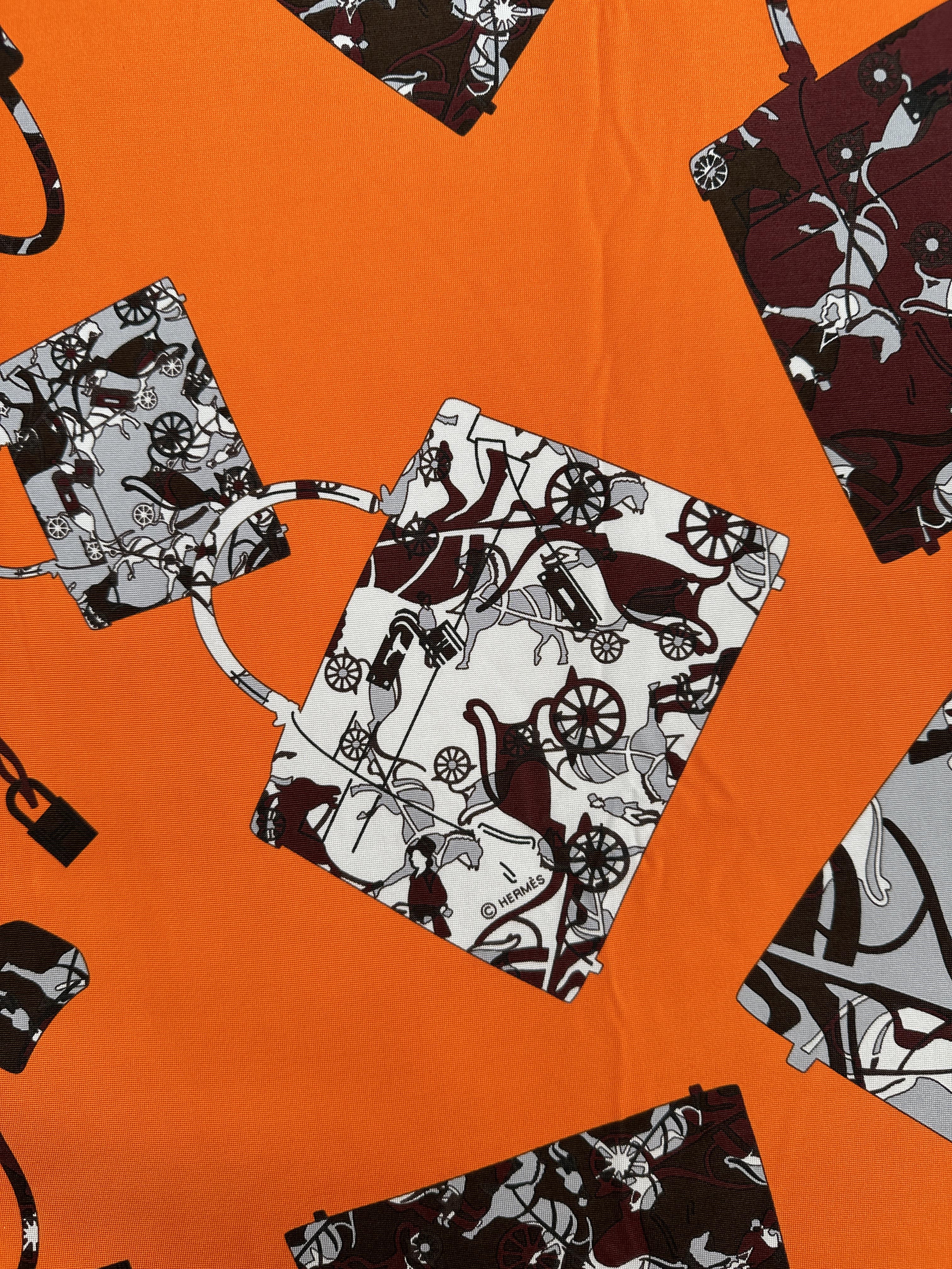Hermès Kelly en Caleche Silk Jersey 90