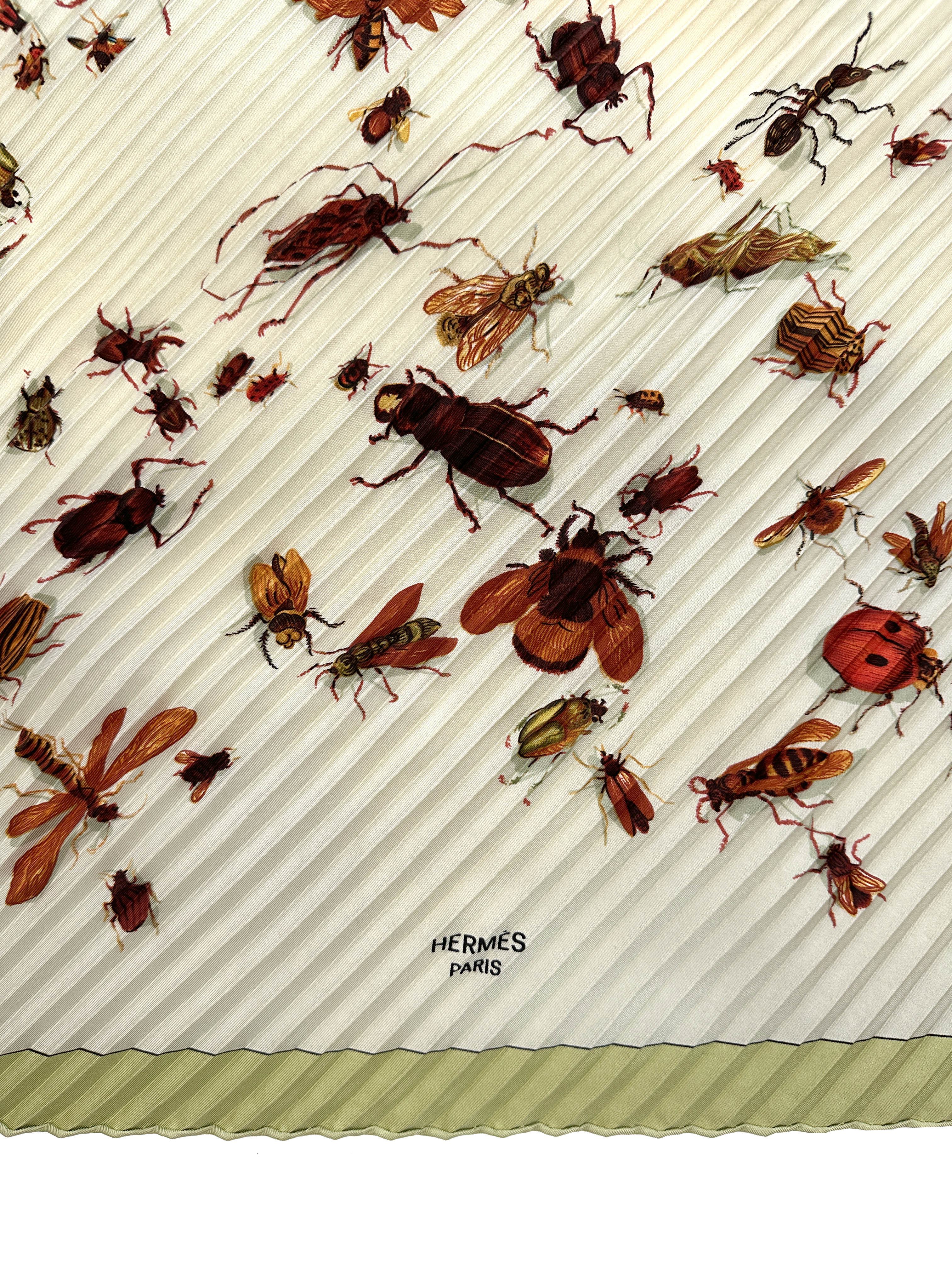 Hermès Les Insects Plissé 90