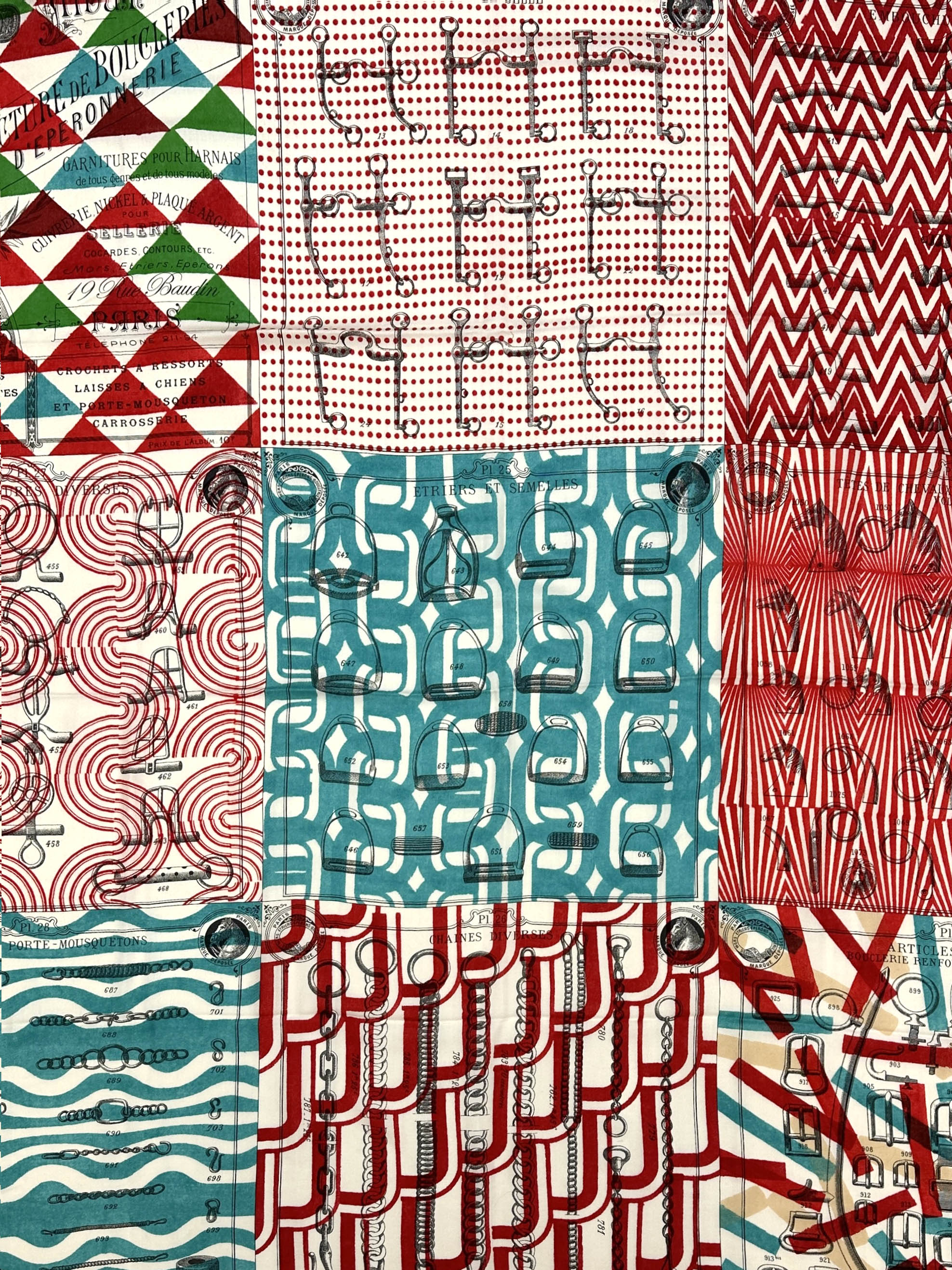 Hermès Manufacture de Boucleries Cashmere Silk 140