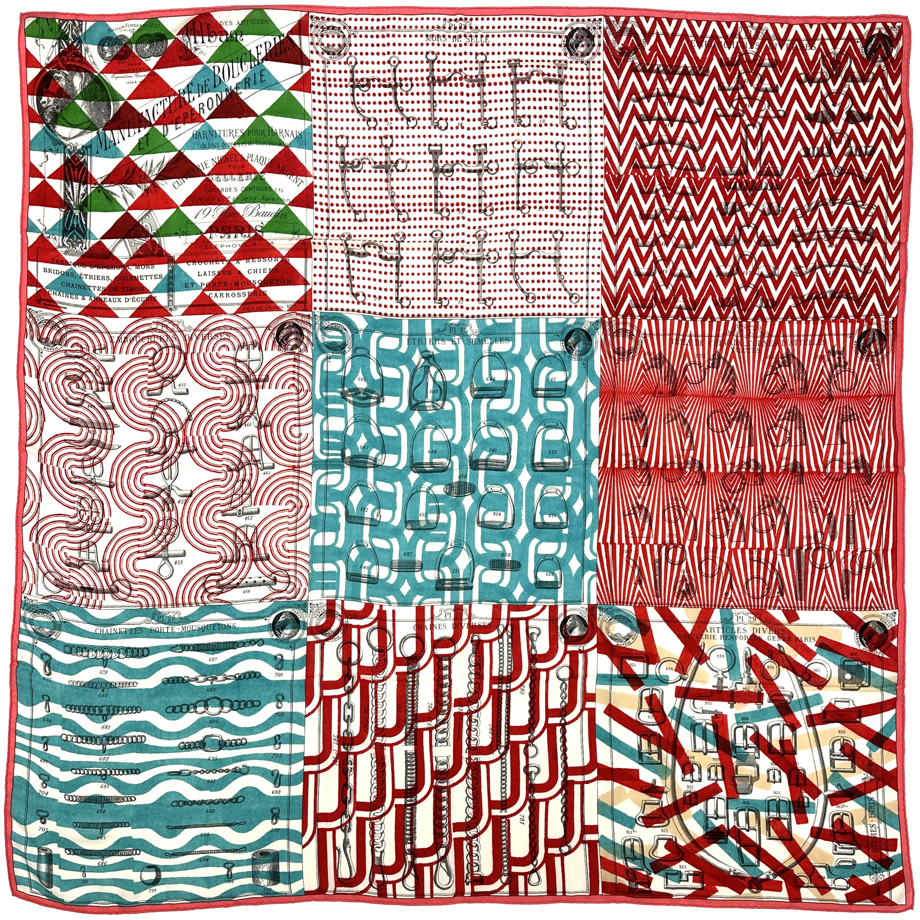 Hermès Manufacture de Boucleries Cashmere Silk 140