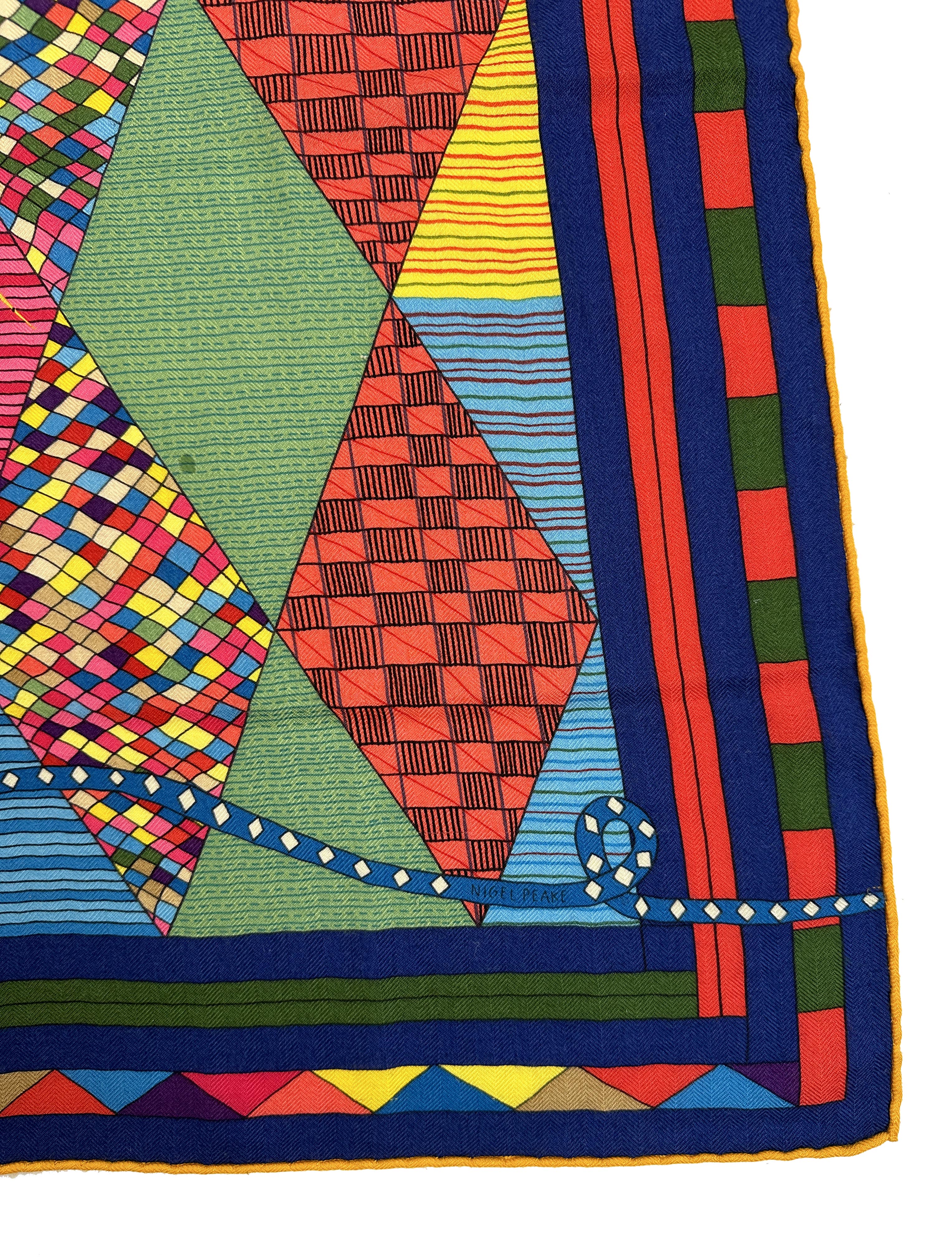 Hermès Patchwork Horse Cashmere Silk 140