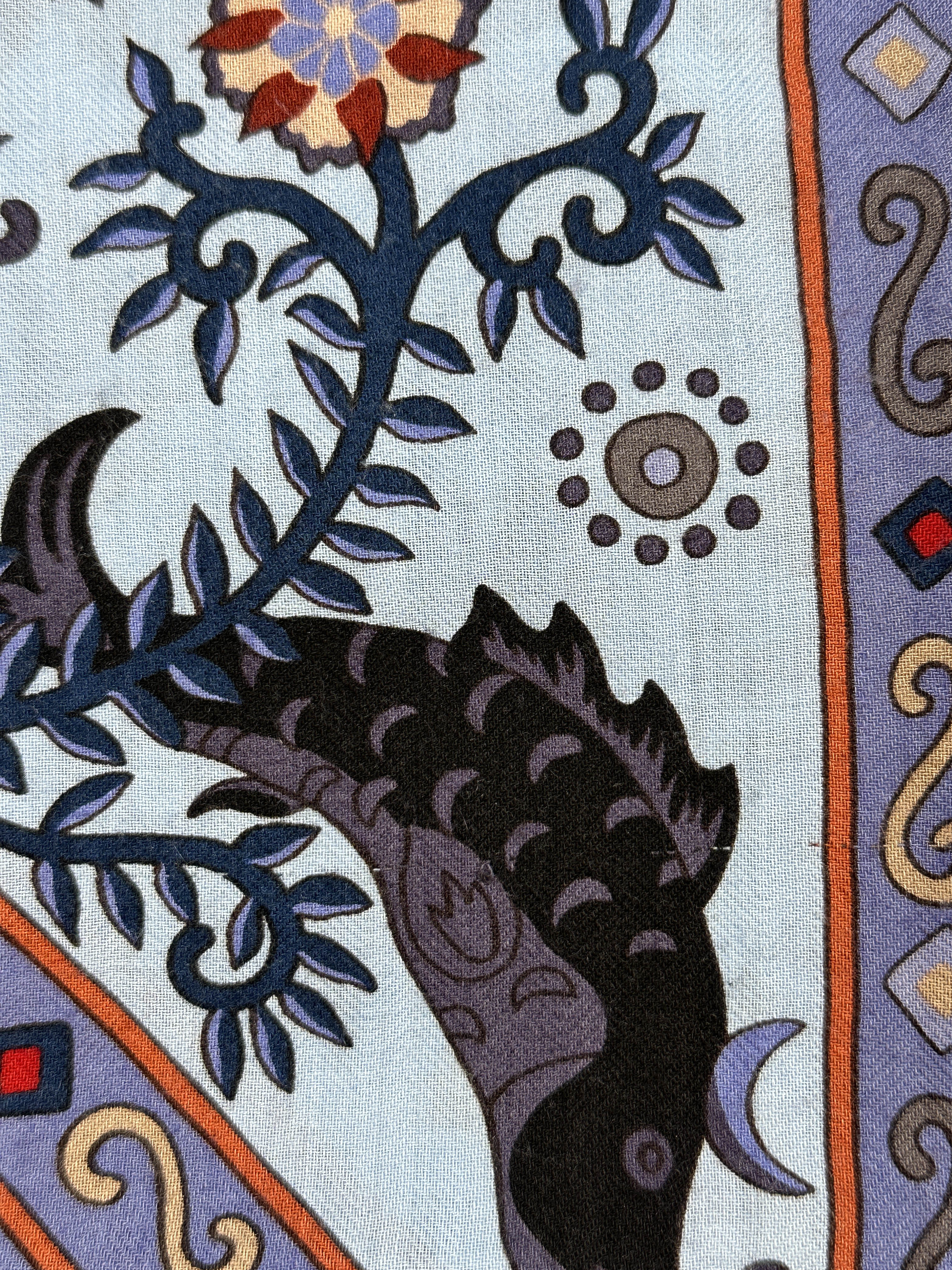 Hermès Peuple Du Vent Cashmere Silk 140