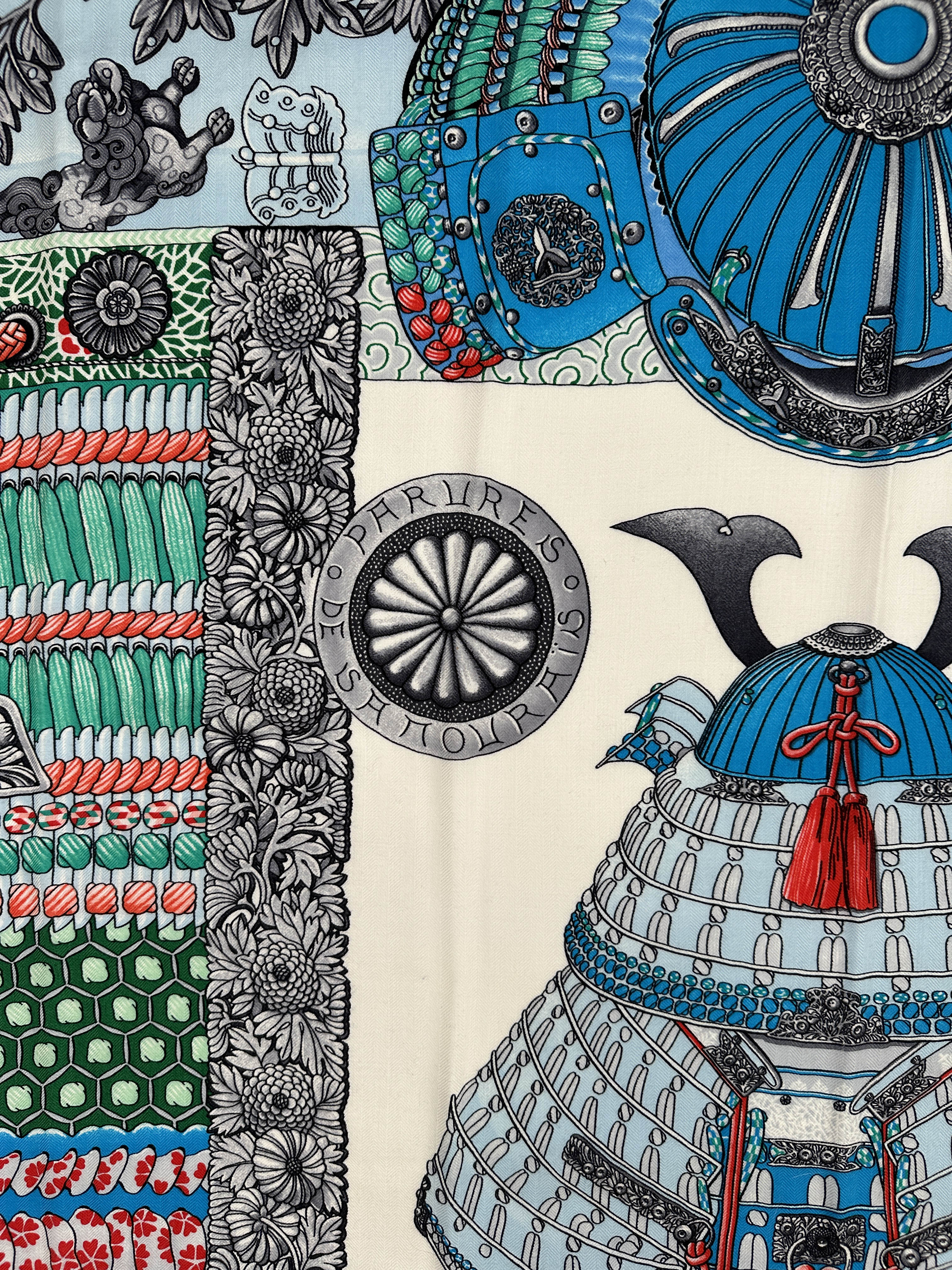 Hermès Parures de Samourais Cashmere Silk 140
