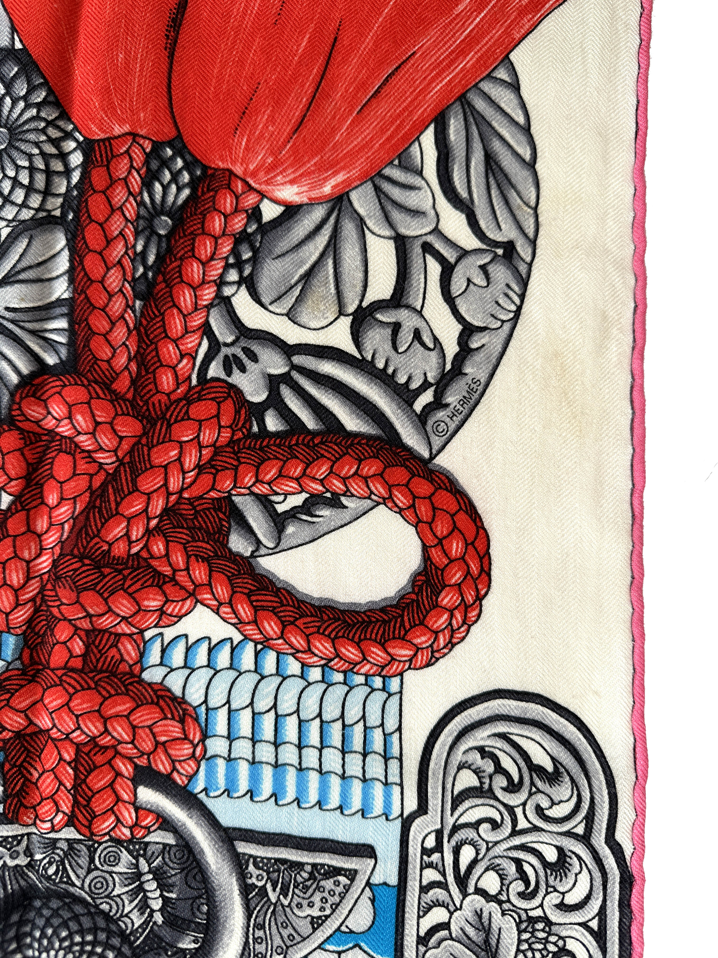 Hermès Parures de Samourais Cashmere Silk 140