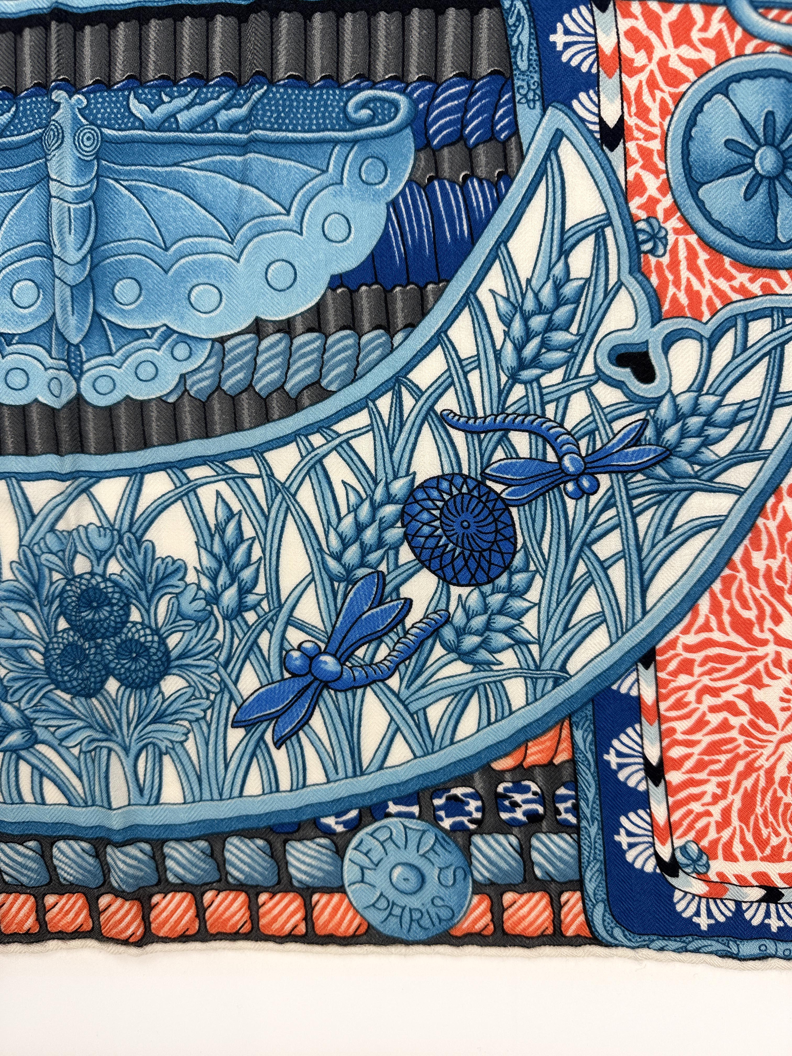 Hermès Parures de Samourais Cashmere Silk 140