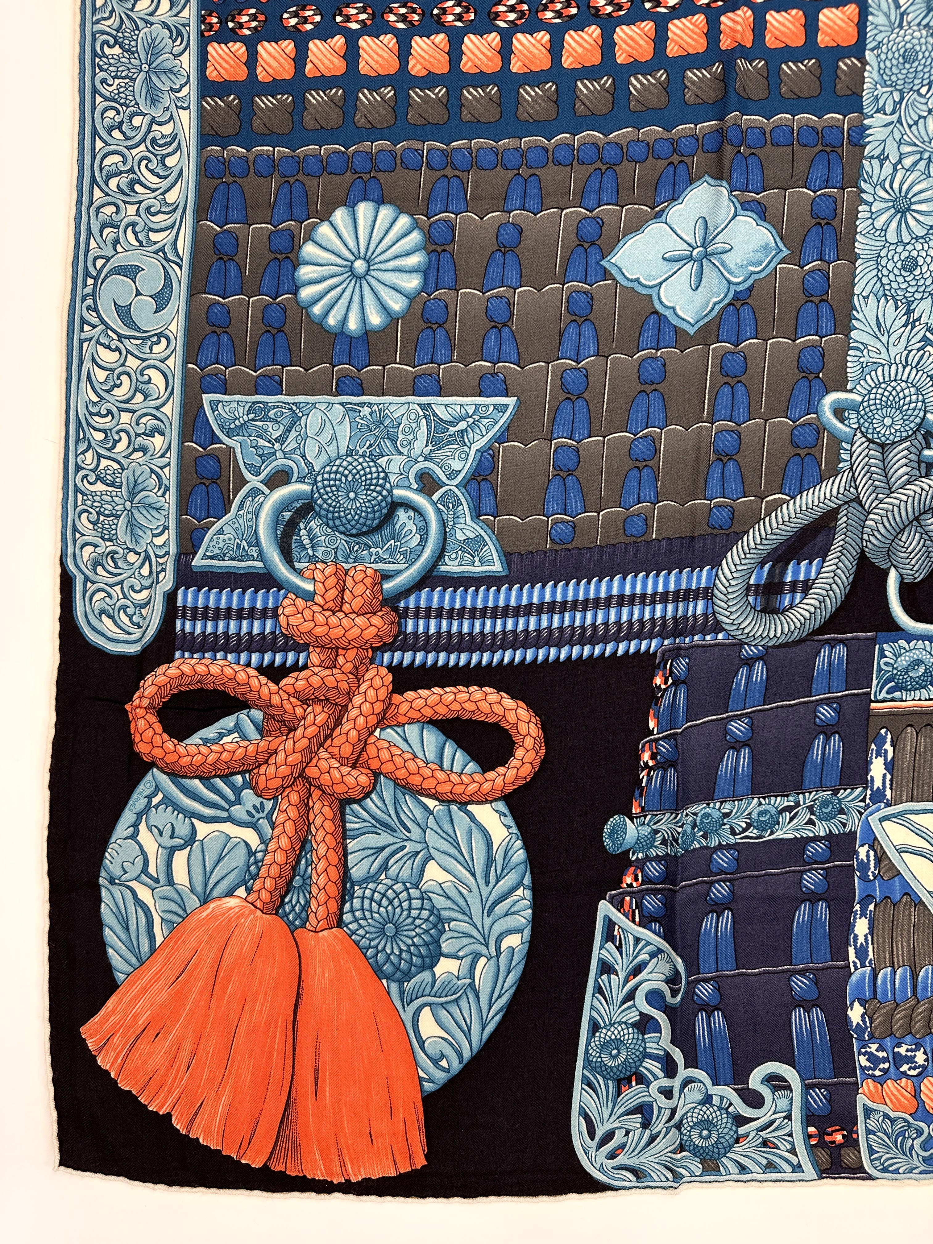 Hermès Parures de Samourais Cashmere Silk 140